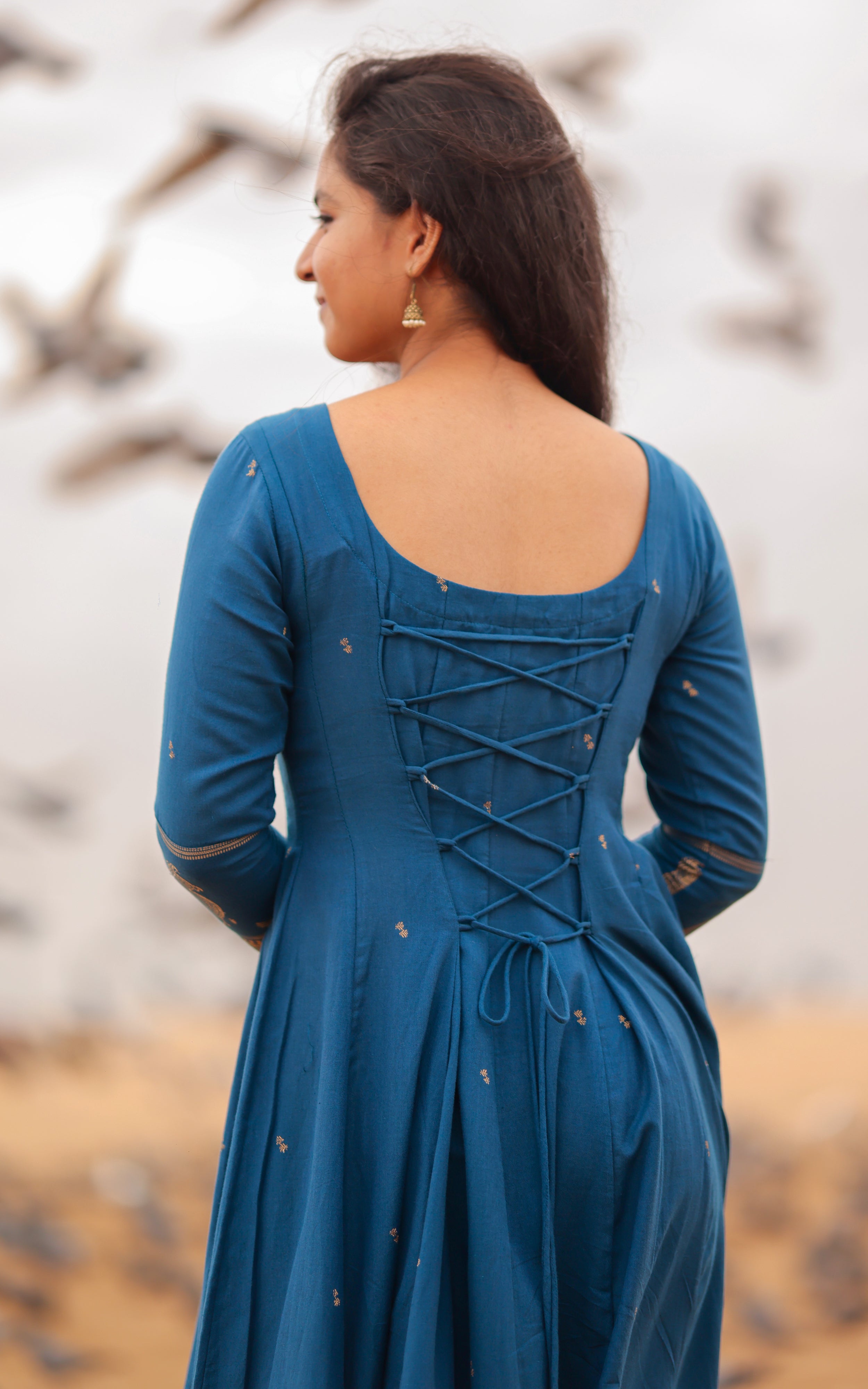 Paingili Blue (Kurti+Dupatta) Delivery Time 10 Working days