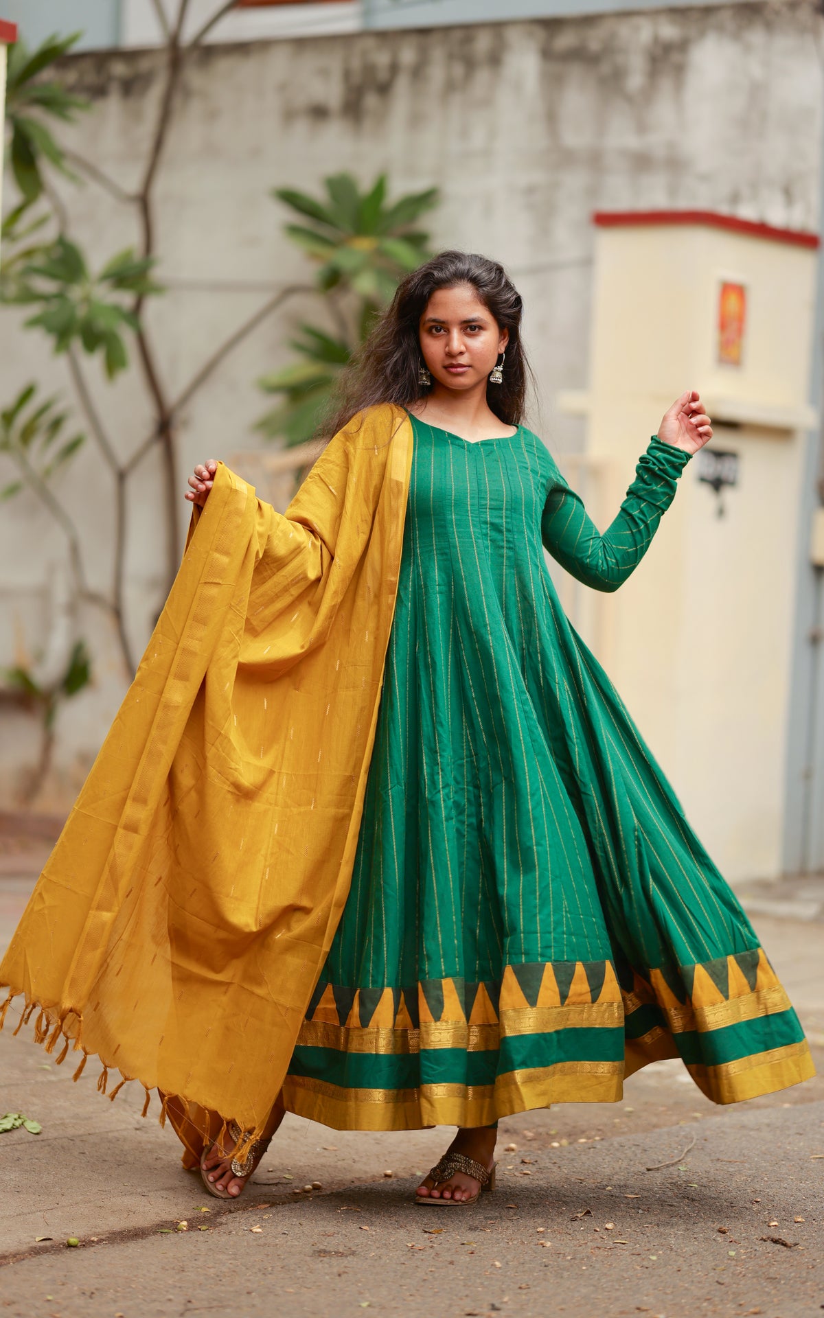 Kamazhini Green (Kurti+Dupatta)