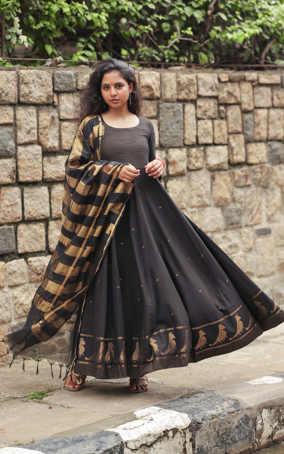 Paingili Black (Kurti+Dupatta)