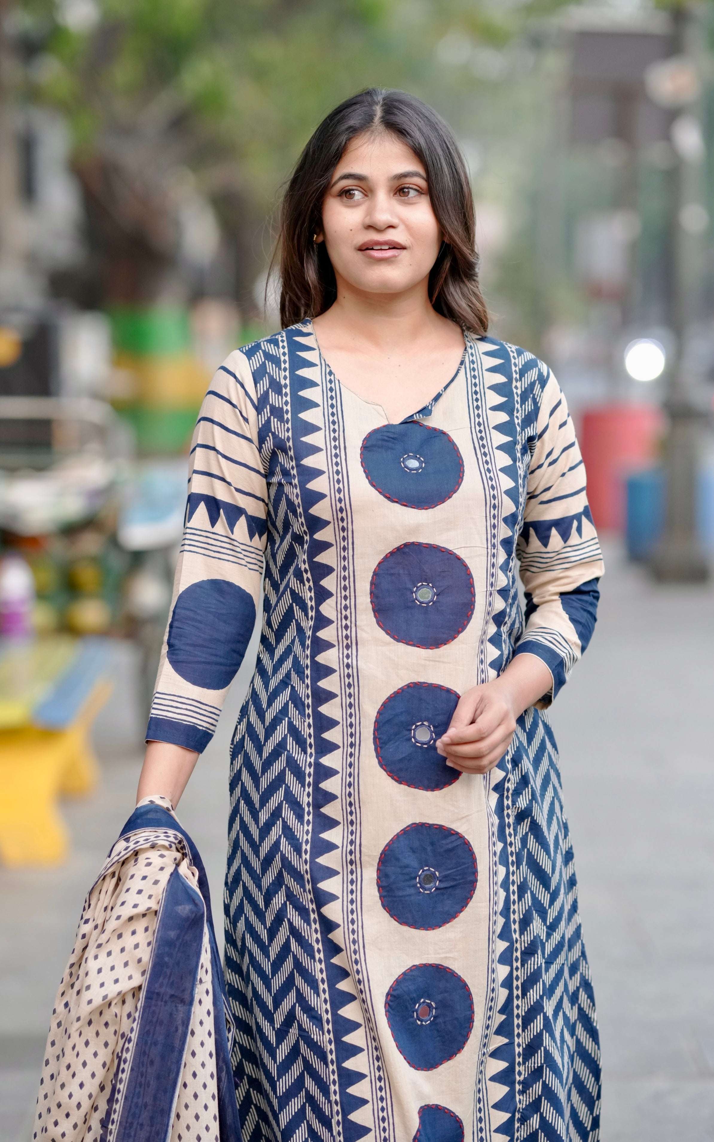 Avika Blue (Kurti+Pant+Dupatta)
