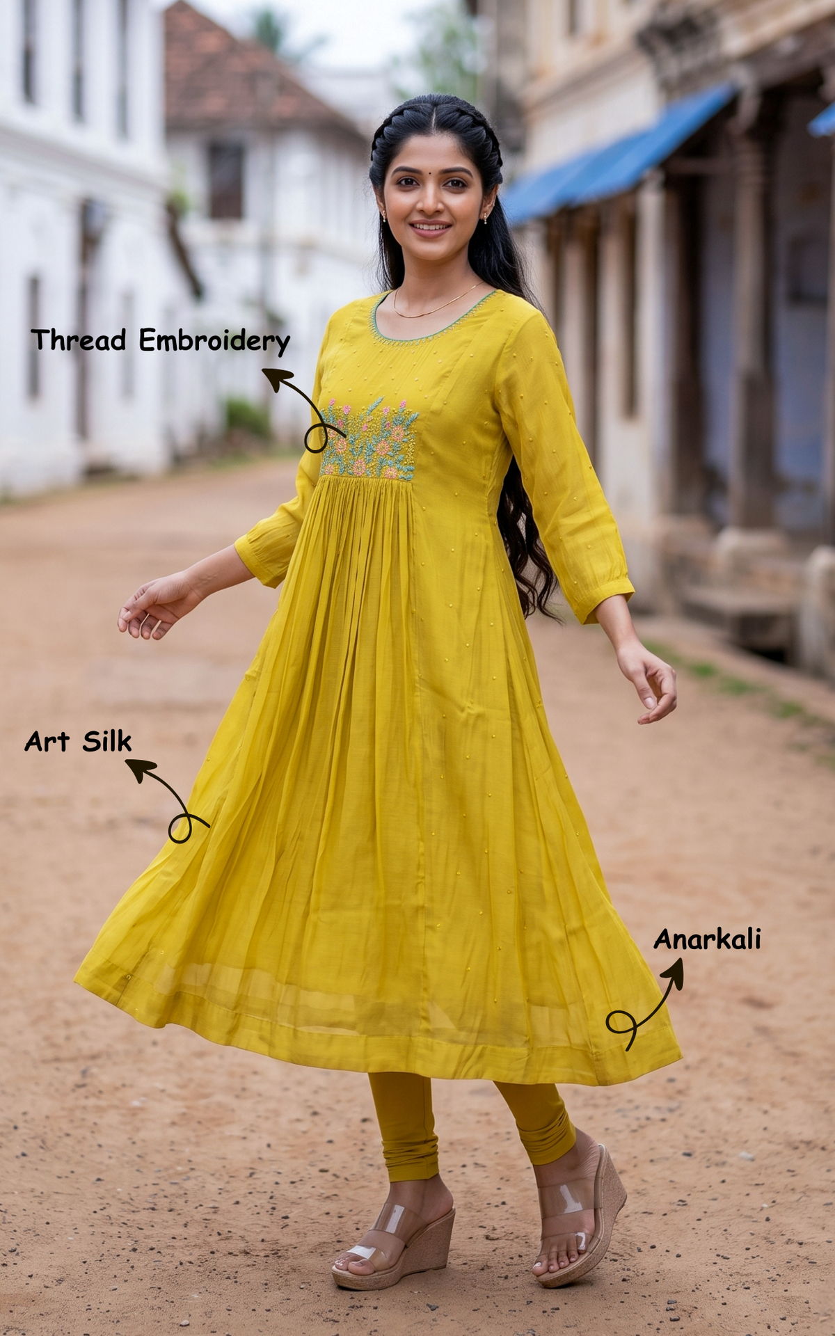 Malarmathi Lime Yellow