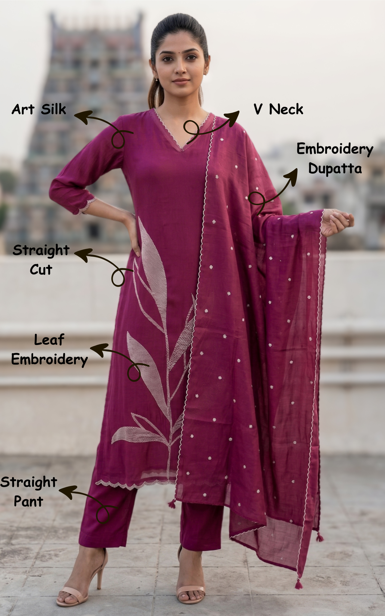 Jenifer (Kurti+Pant+Dupatta)