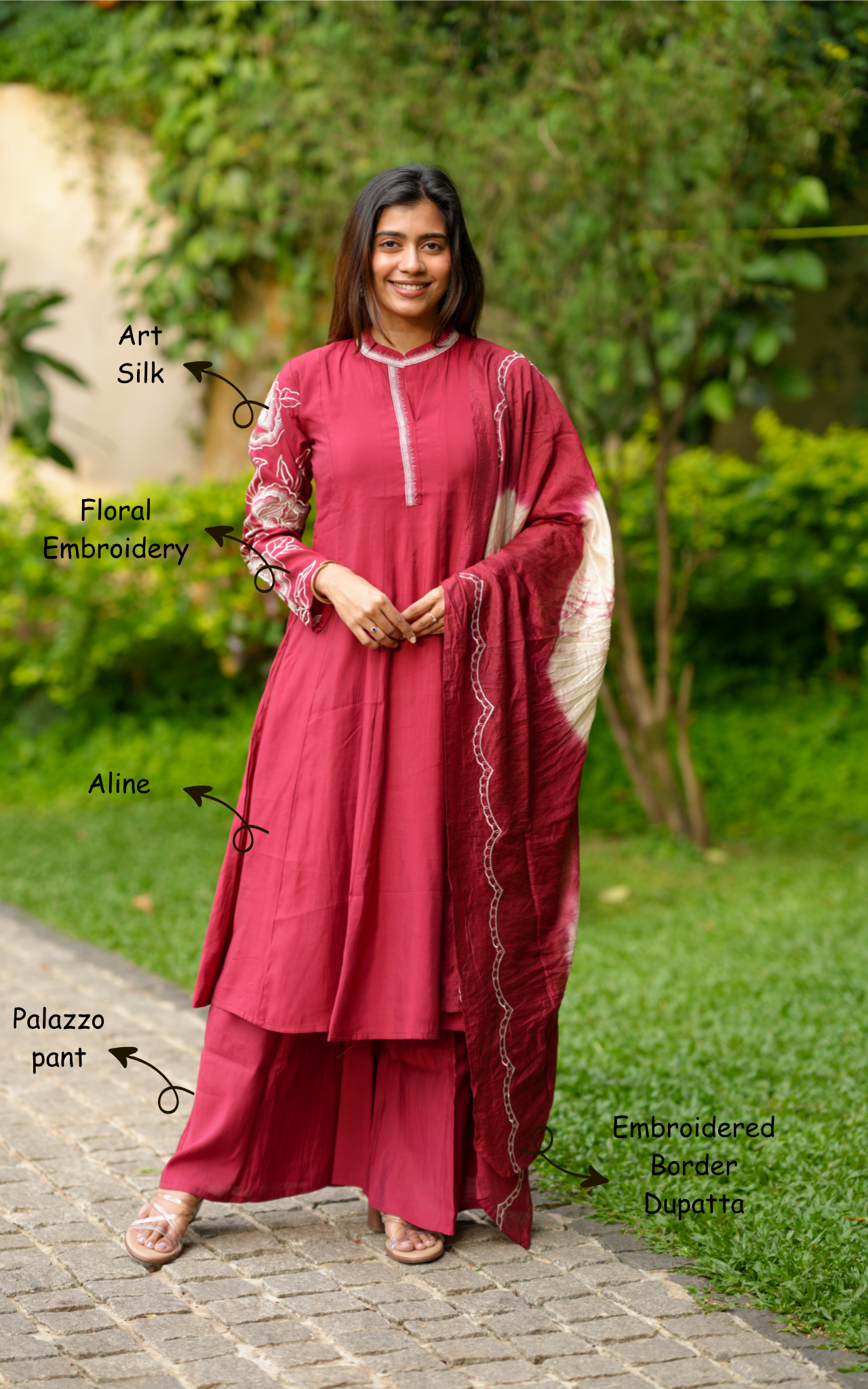 Devadharshini (Kurti+Pant+Dupatta)
