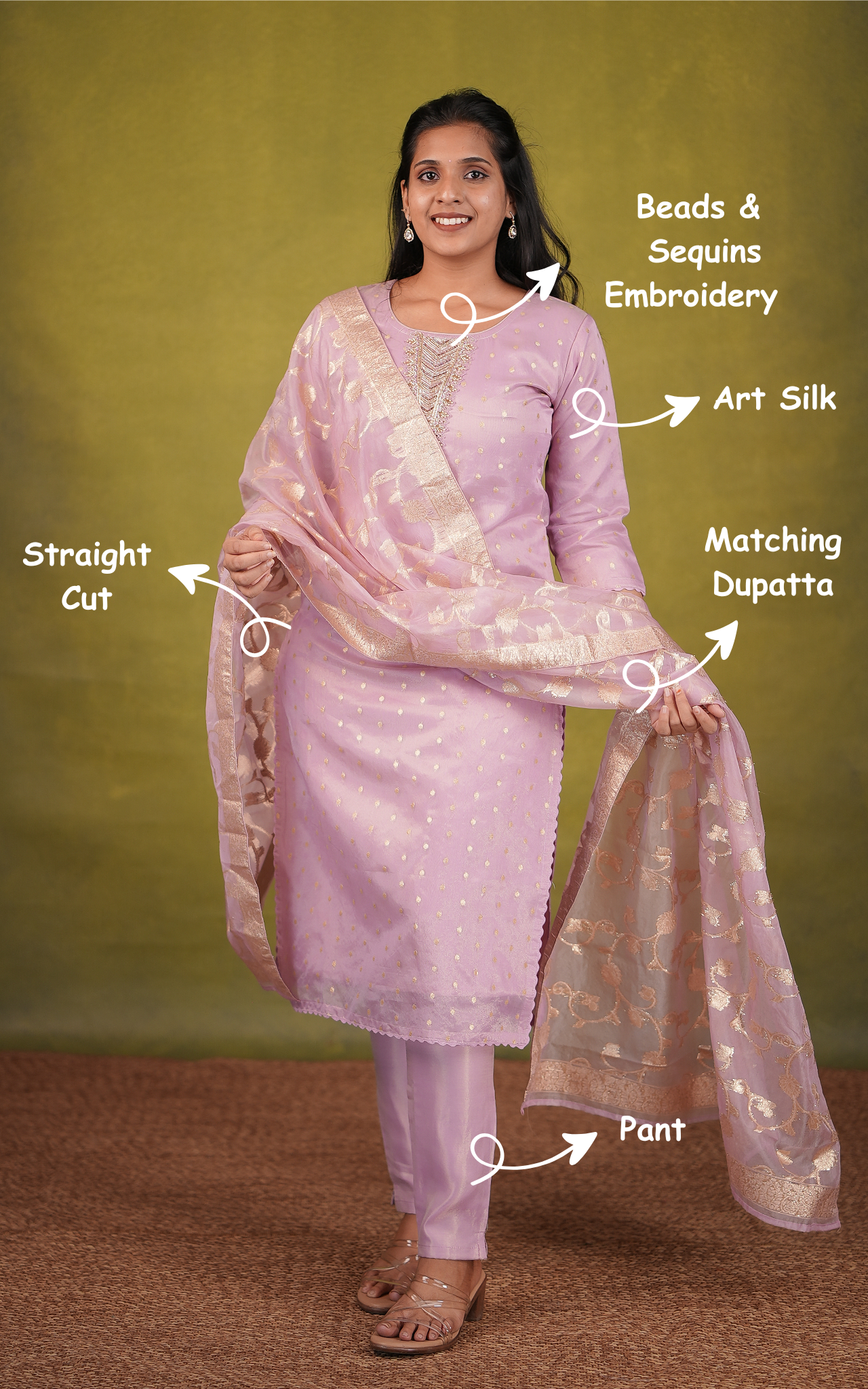 Nehal B (Kurti+Pant+Dupatta)