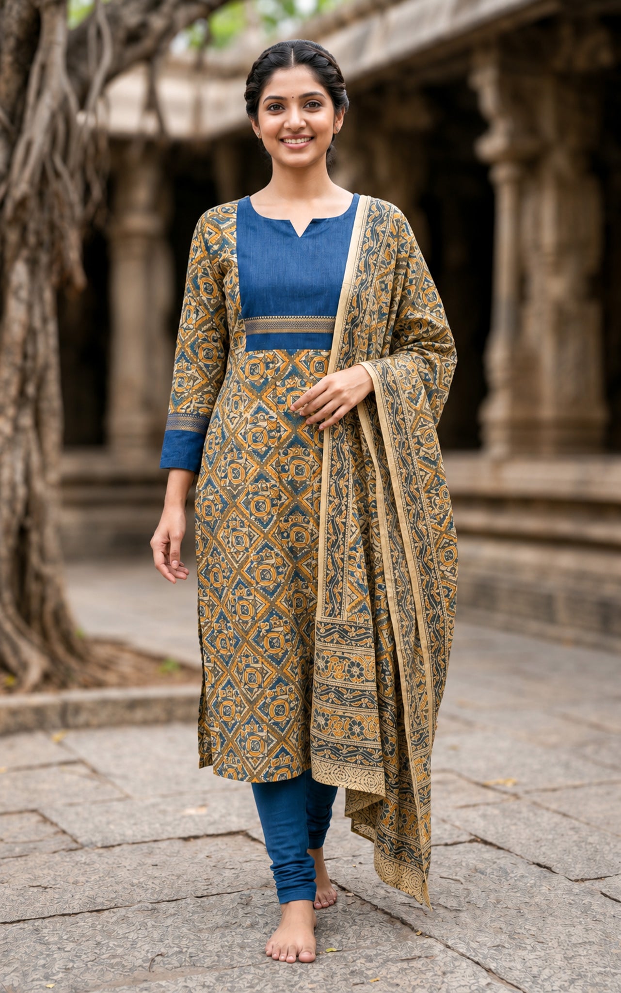 Avanitha A (Kurti+Dupatta)