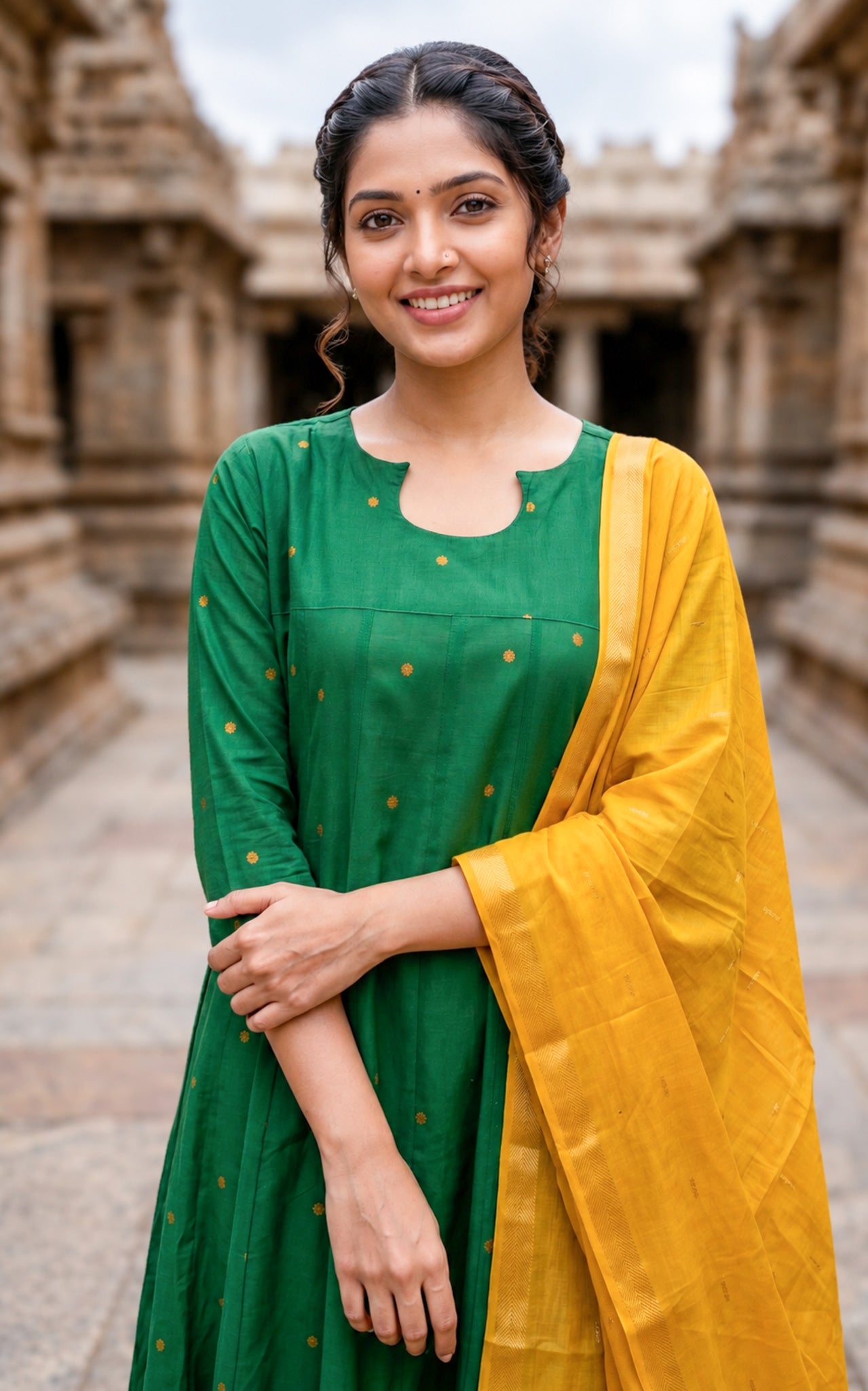 Thashika A (Kurti+Dupatta)