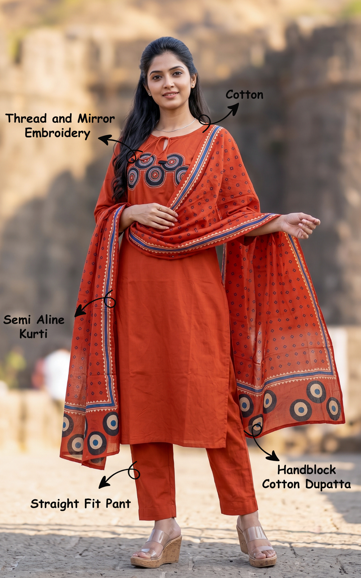 Thanya (Kurti+Pant+Dupatta)