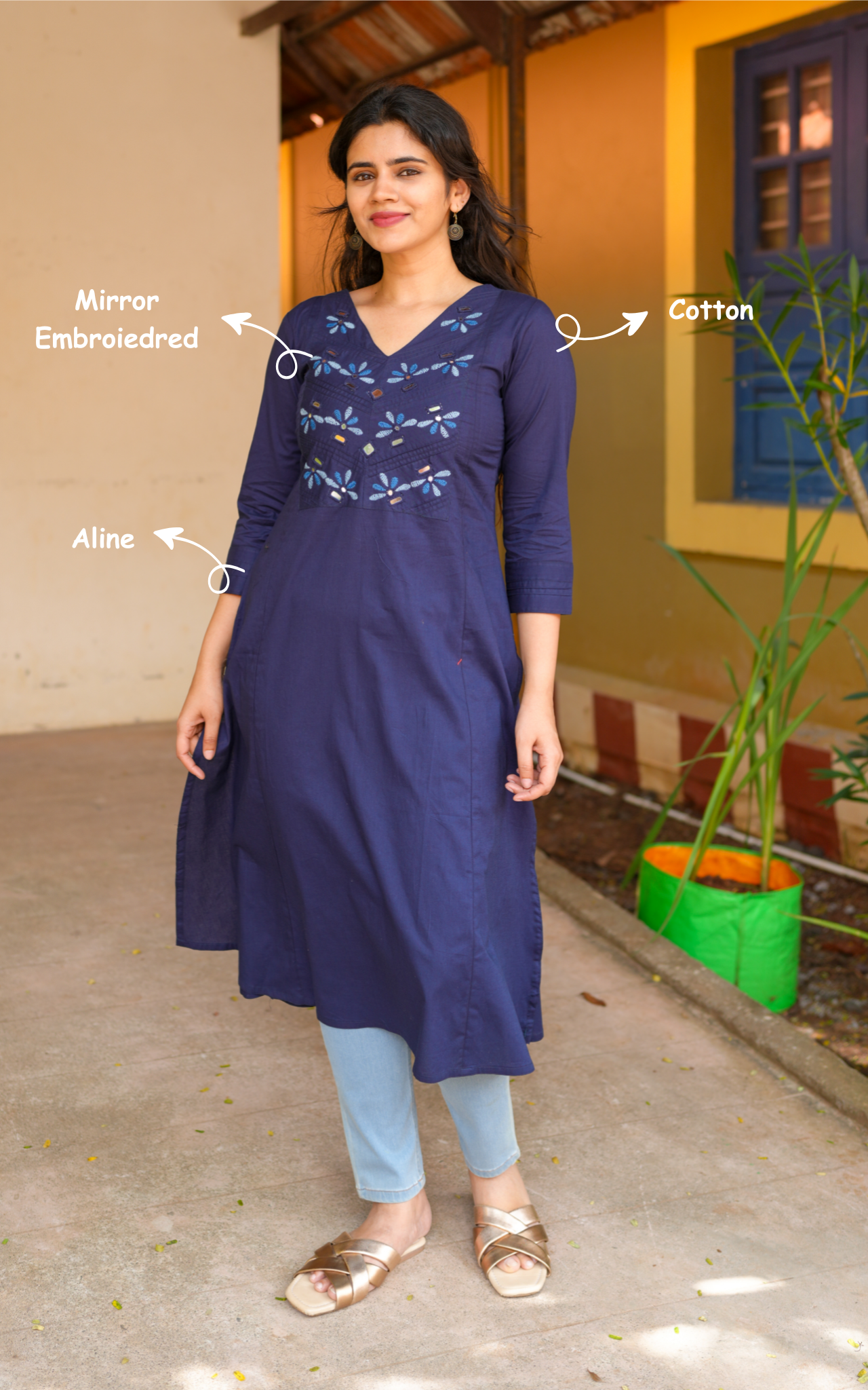 Neelamegam Navy Blue