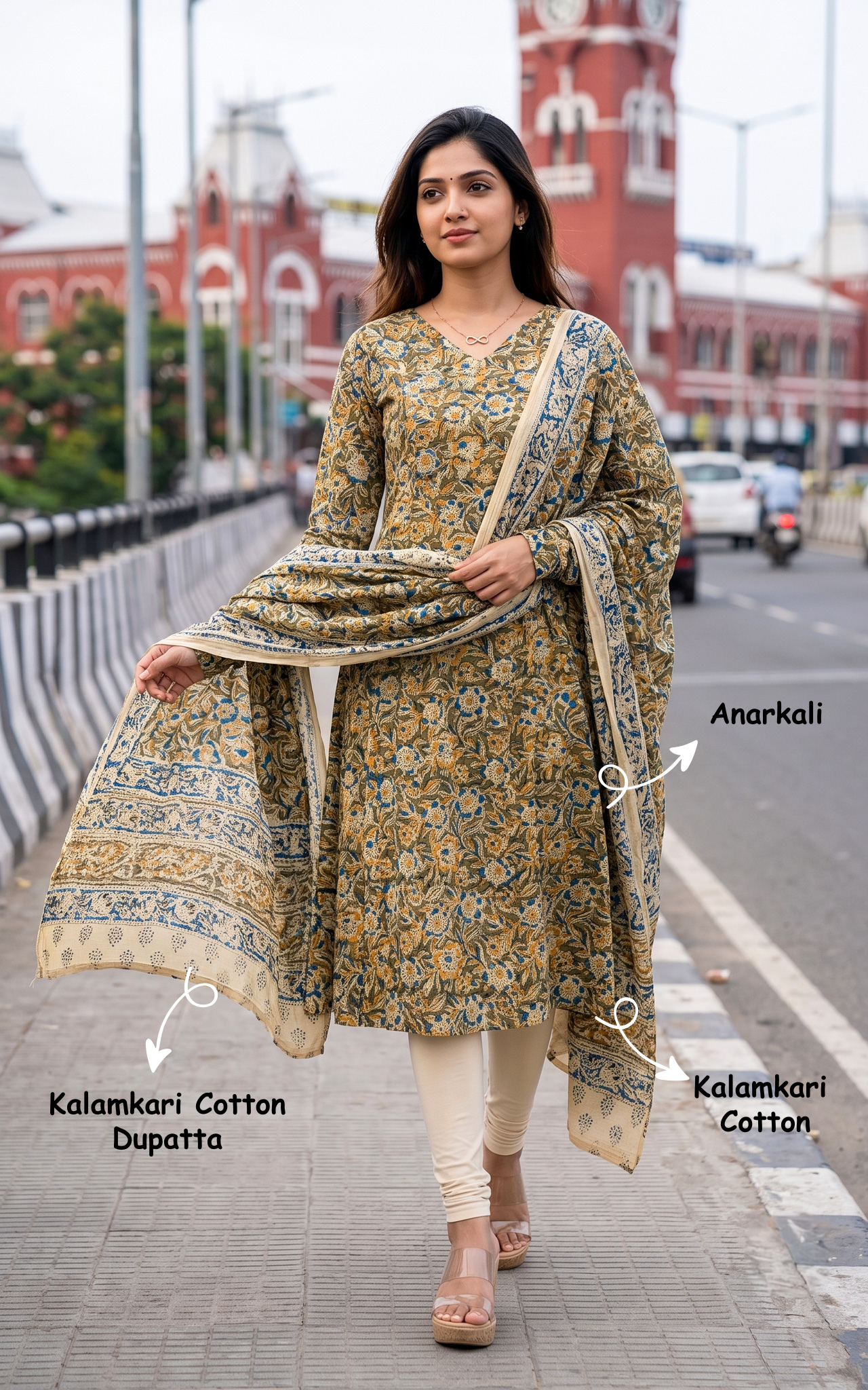 Amirtha Mehandi Green (Kurti+Dupatta)