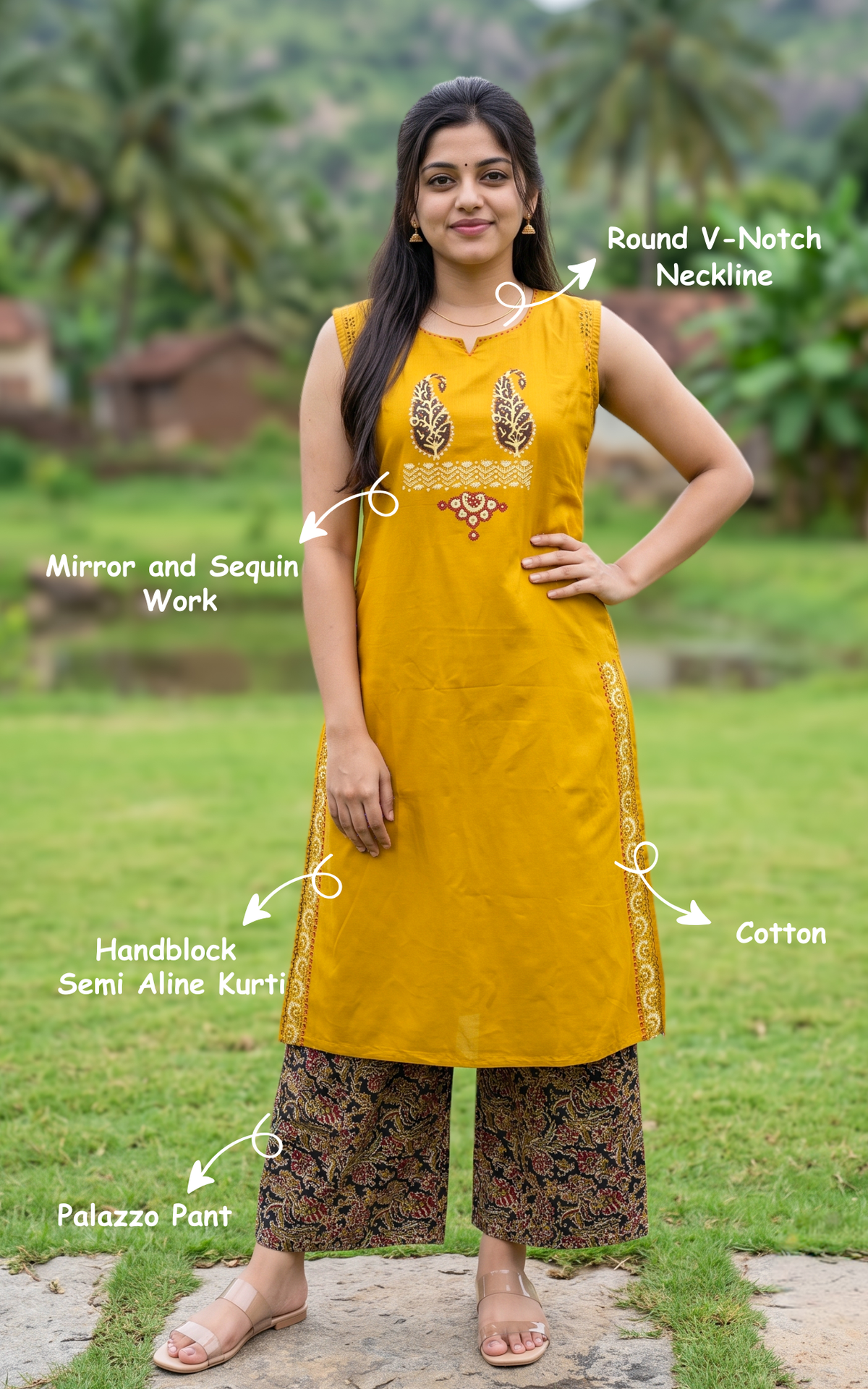 Moimalar Handblock (Kurti+Pant)