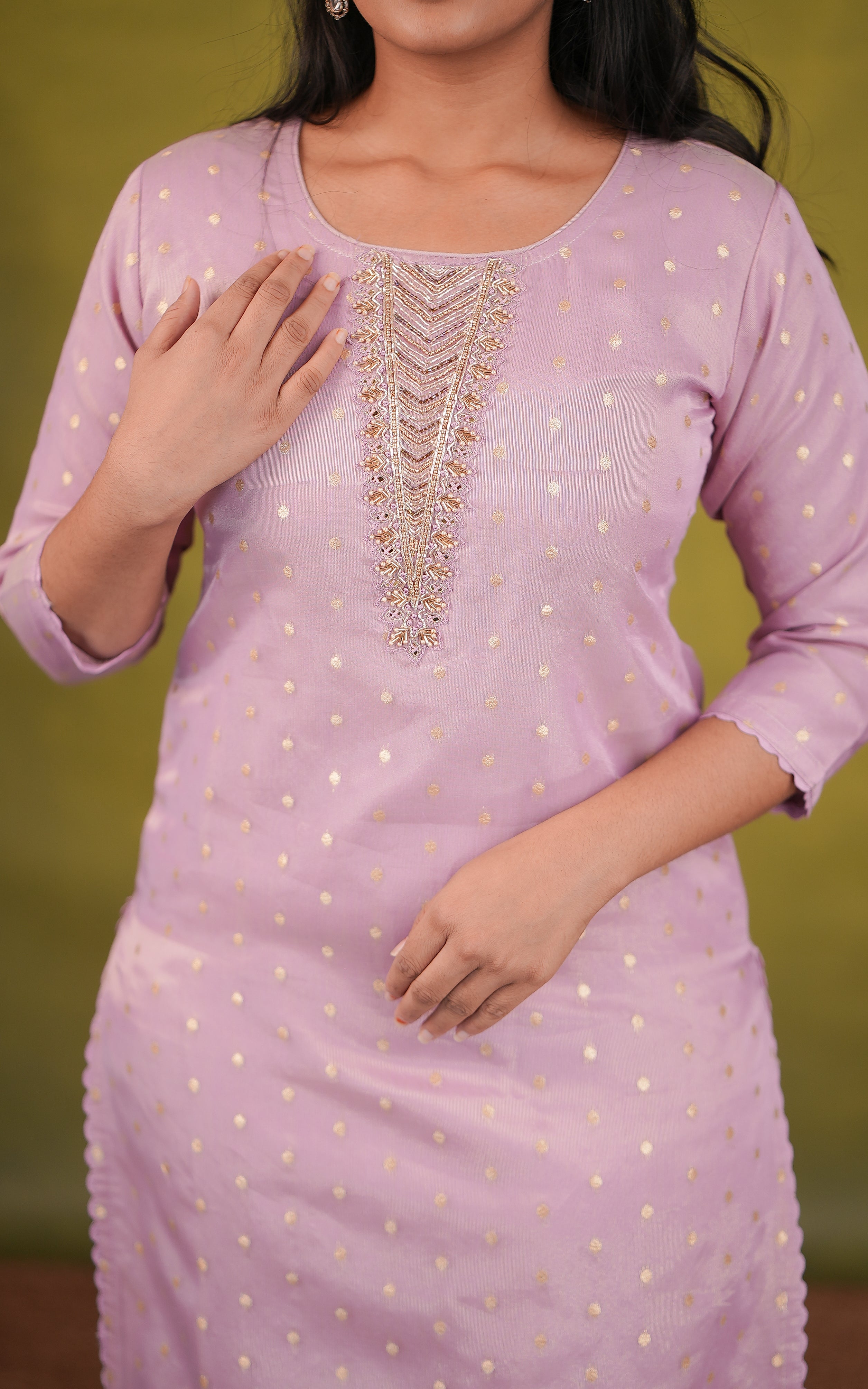 Occasion wear embroidered kurti set for women