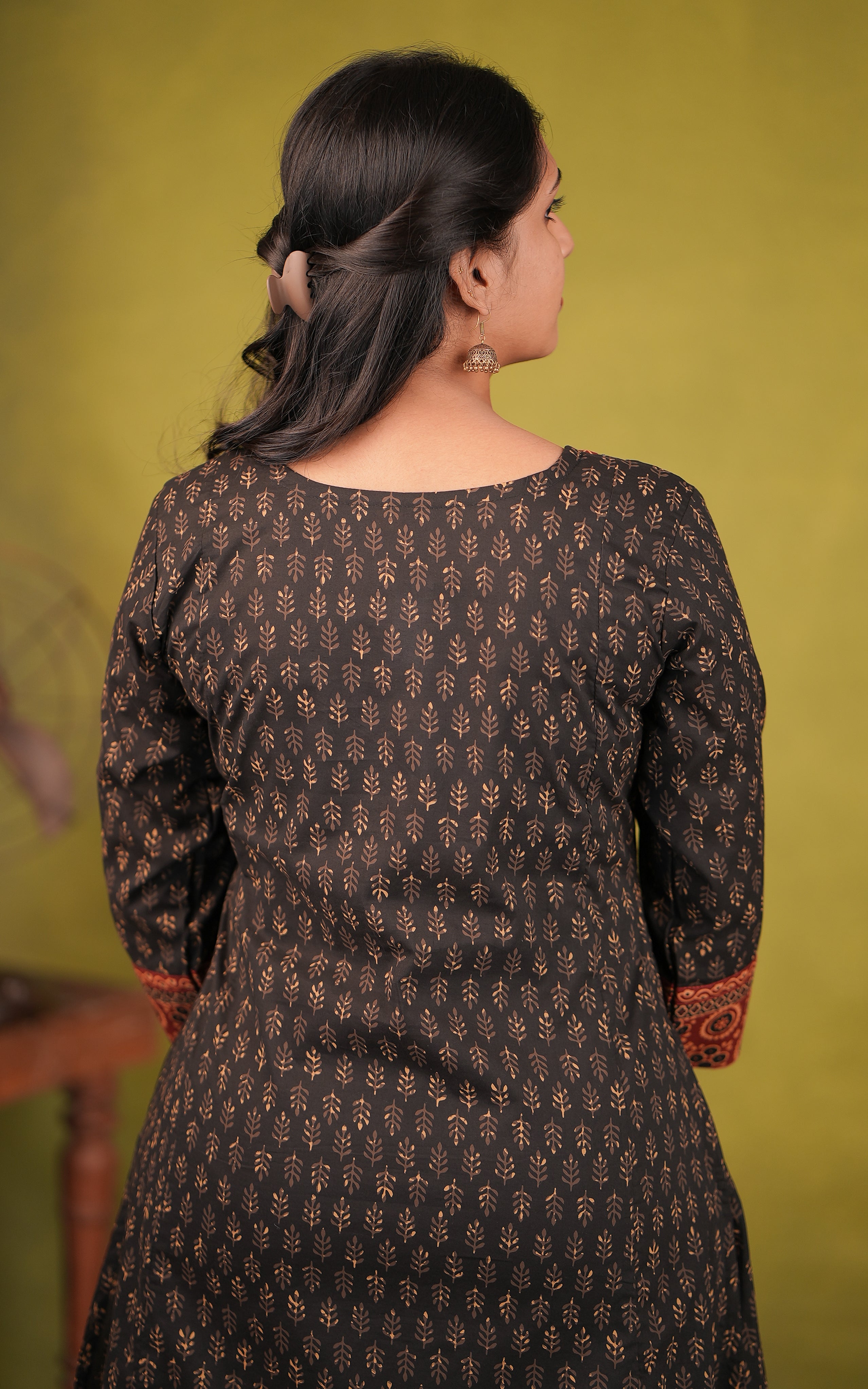 Office wear cotton embroidered kurti for women