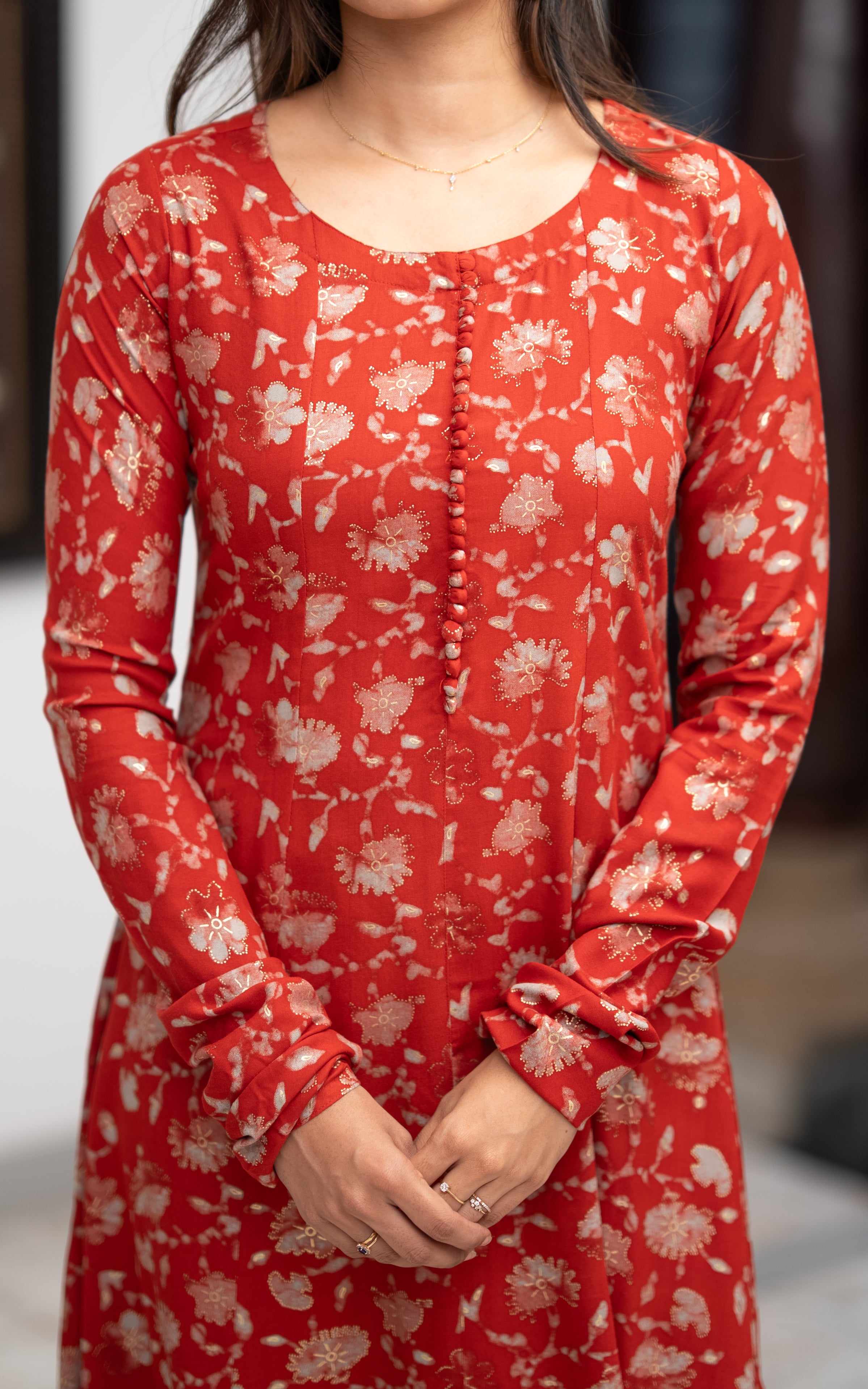 Amira Floral Rust