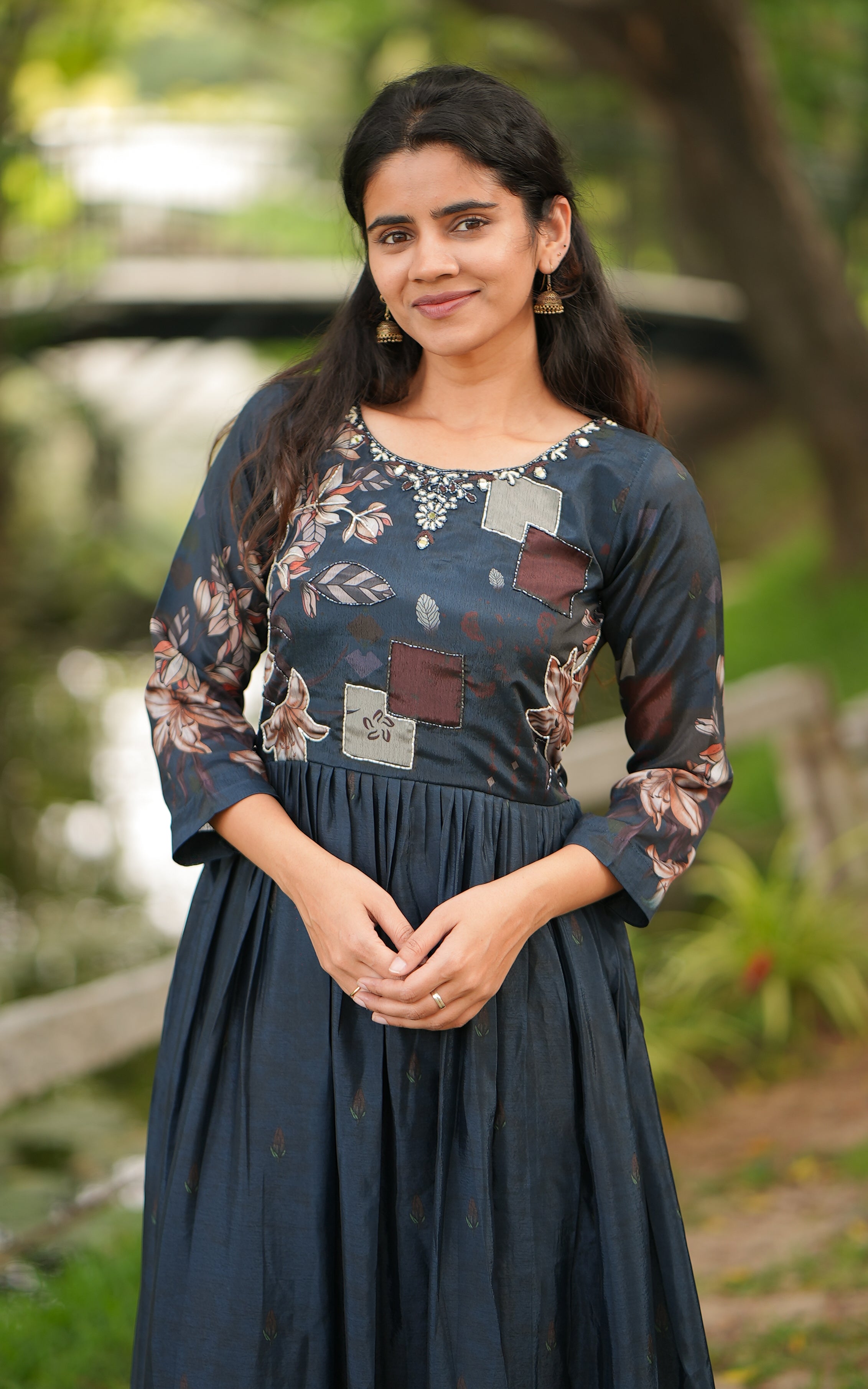 Floor-length kurti