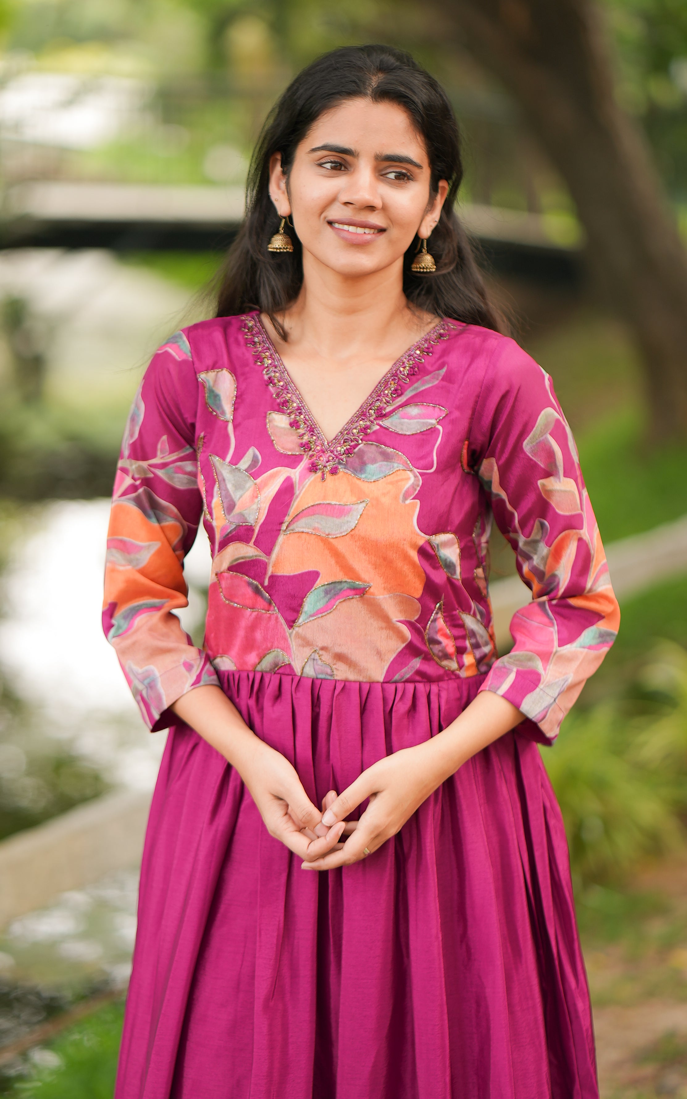 Ethnic gown style