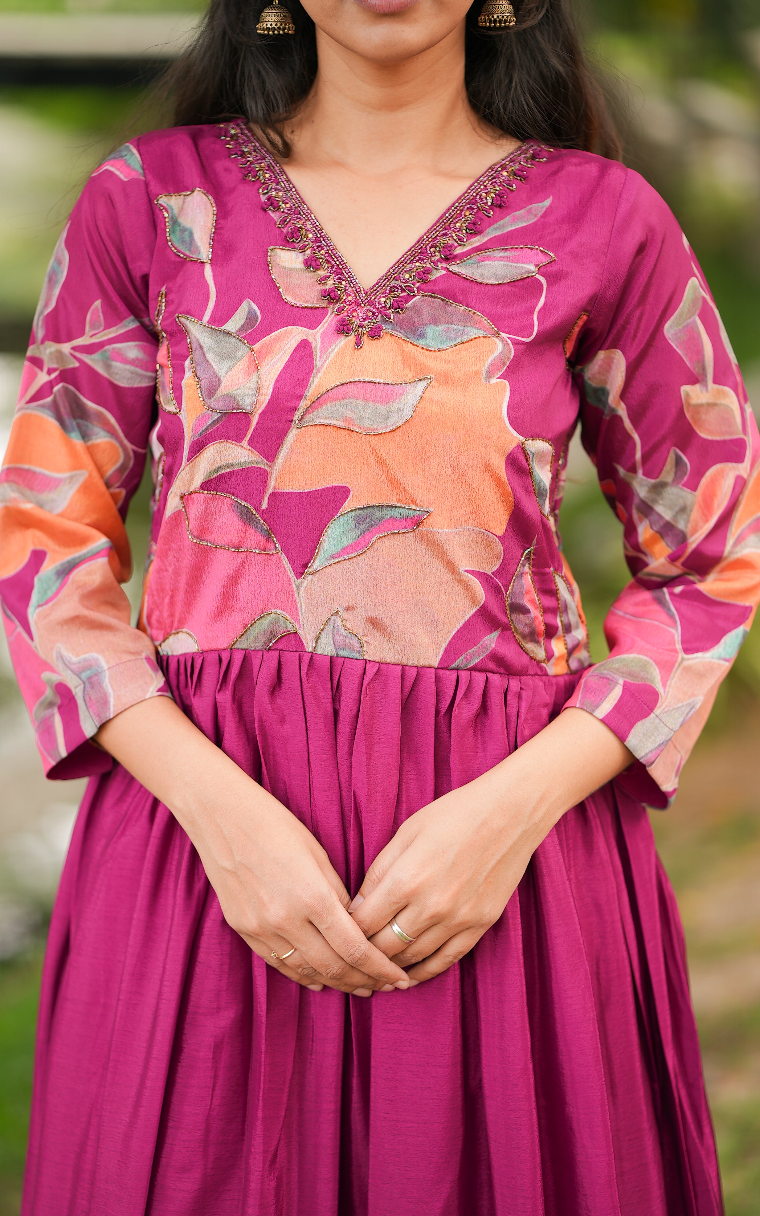 Anarkali kurti for festive occasions