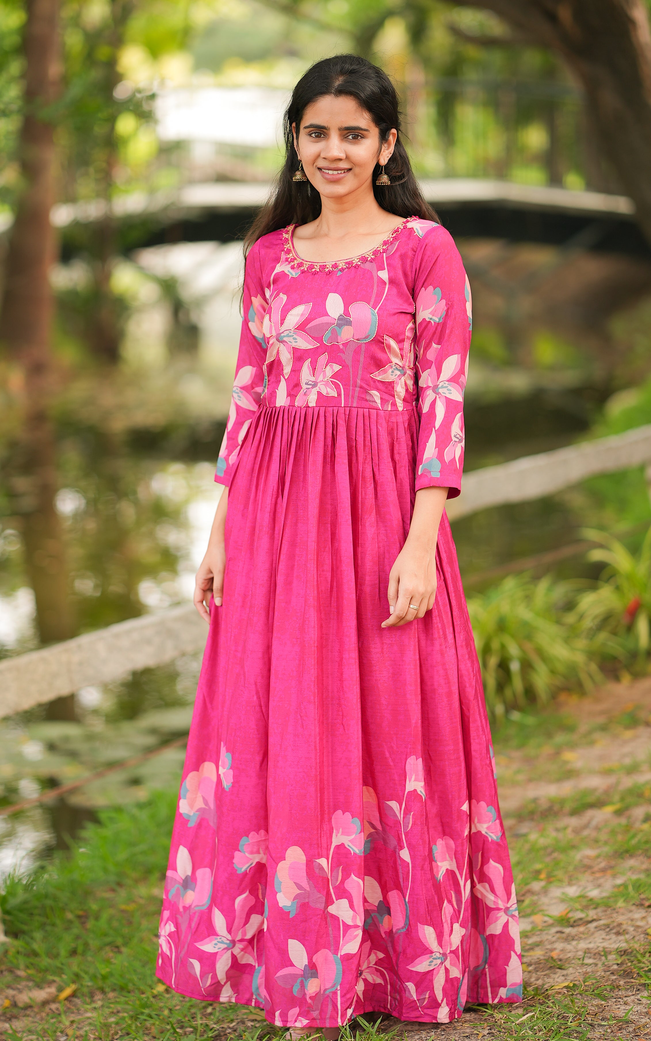 Floor-length kurti