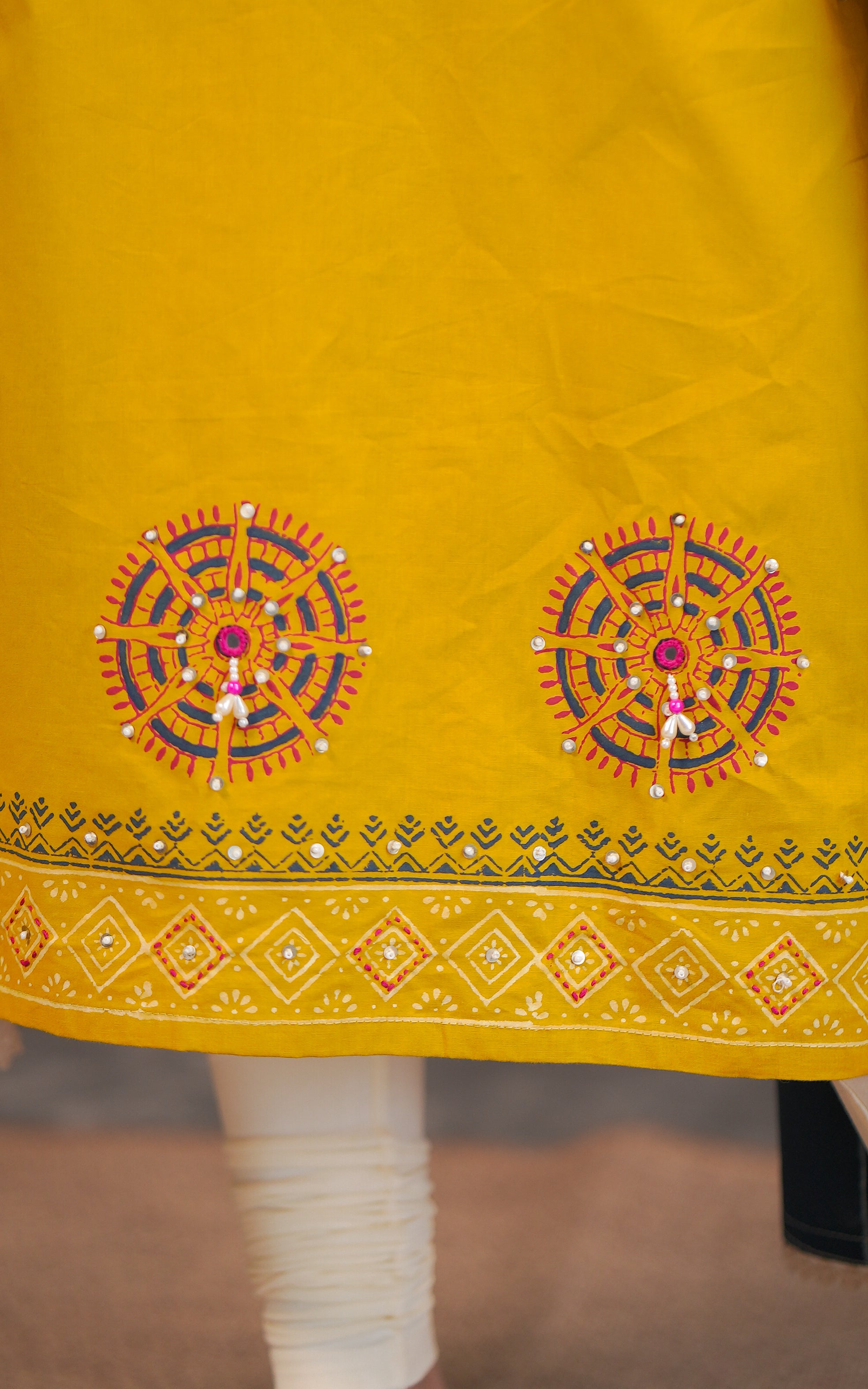 Indhu B Handblock (Kurti+Dupatta)