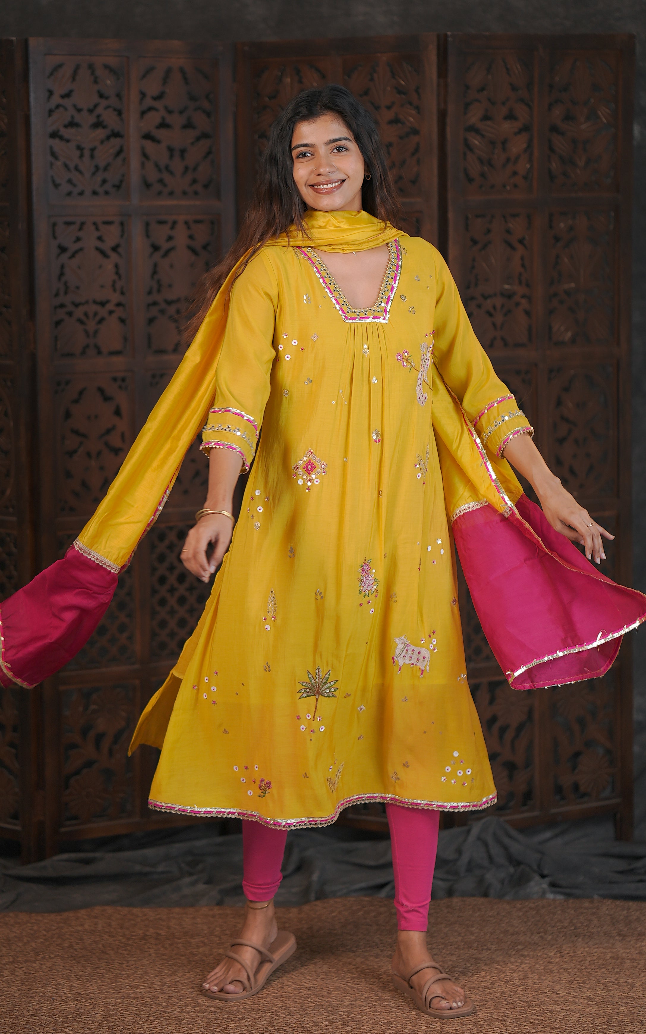 Sonam A (Kurti+Dupatta)