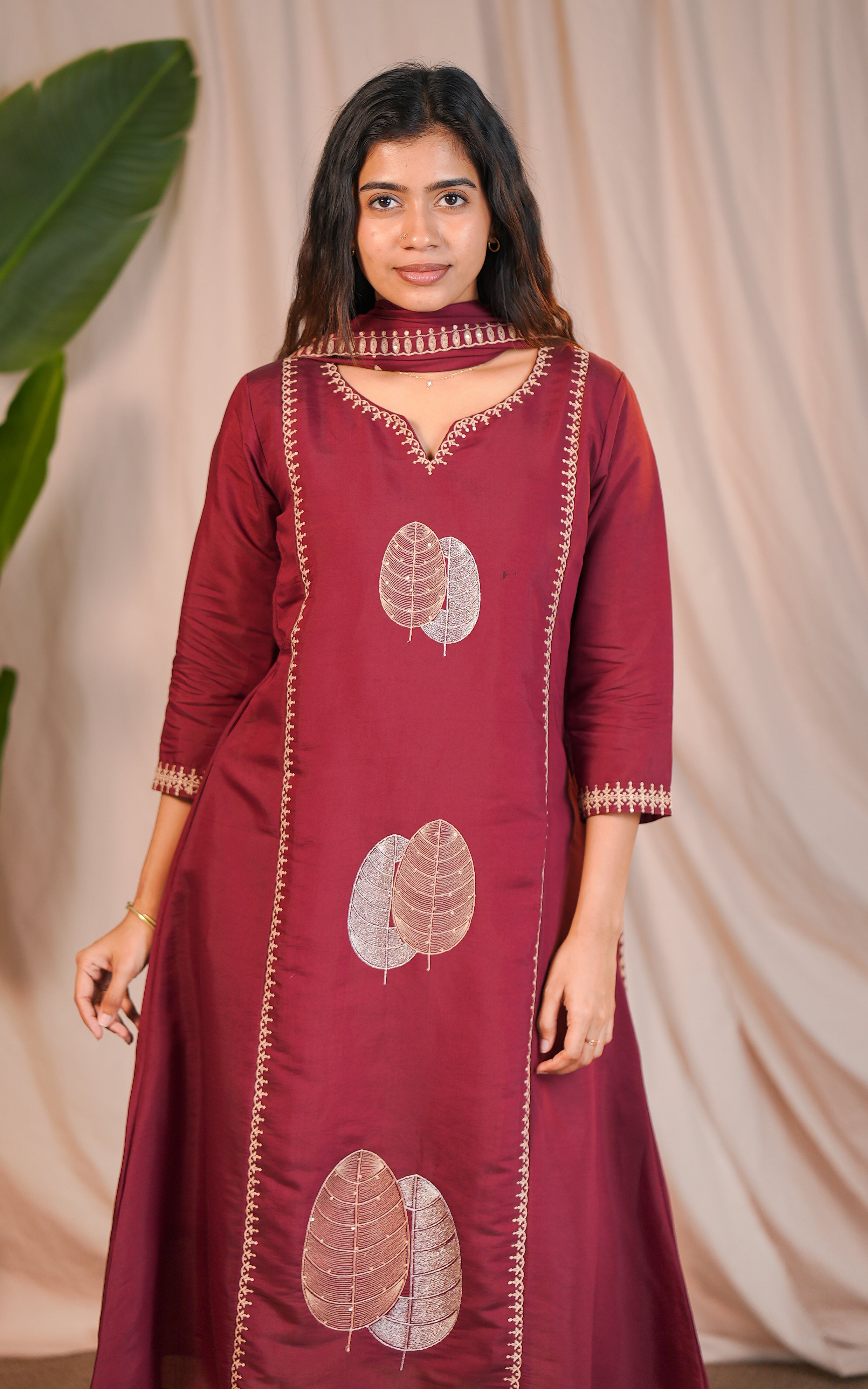 Leafora B (Kurti+Dupatta)