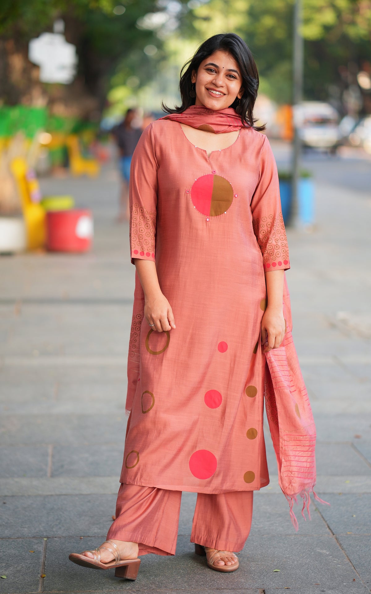 Bhavanjali Handblock (Kurti+Pant+Dupatta)