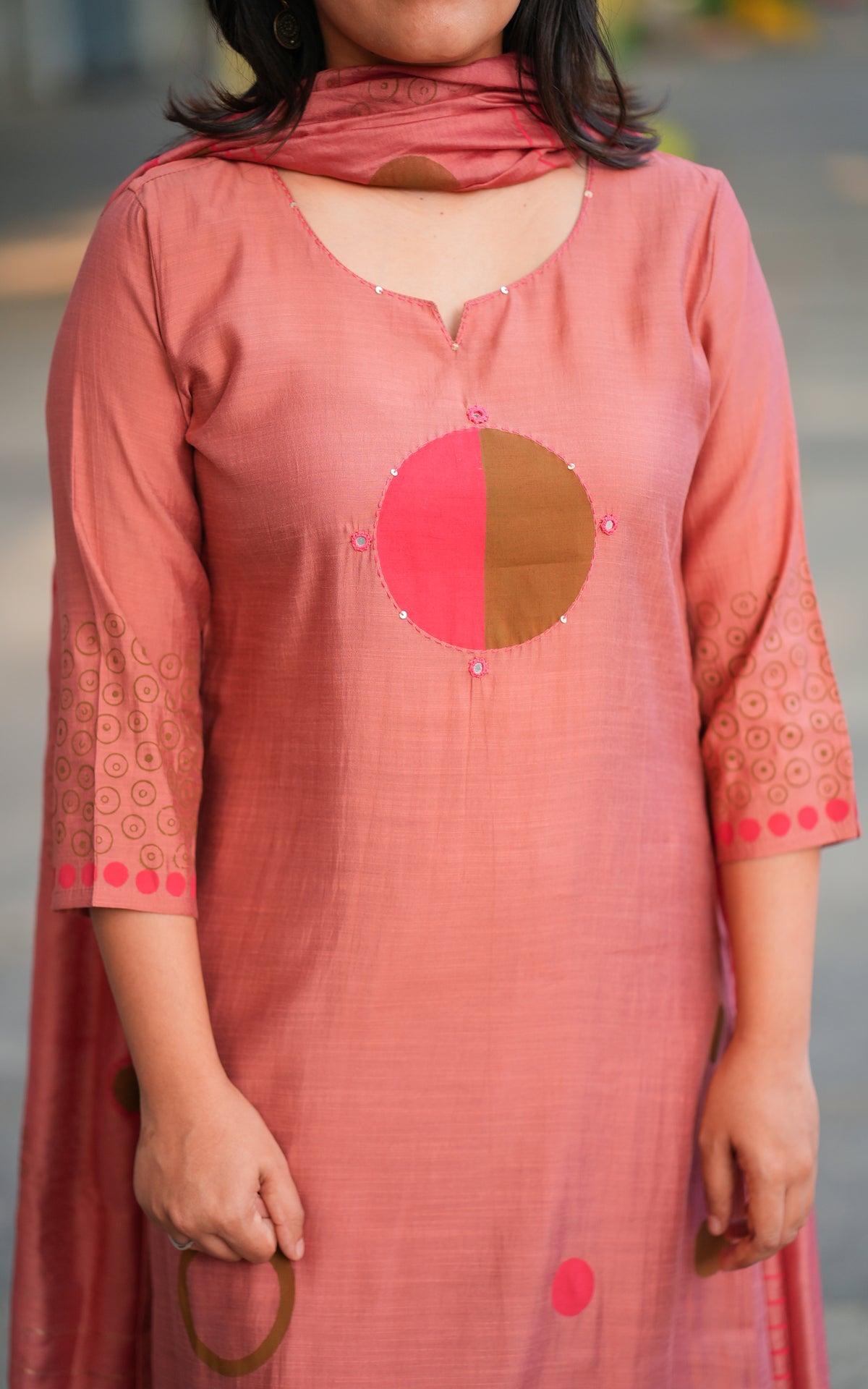 Bhavanjali Handblock (Kurti+Pant+Dupatta)