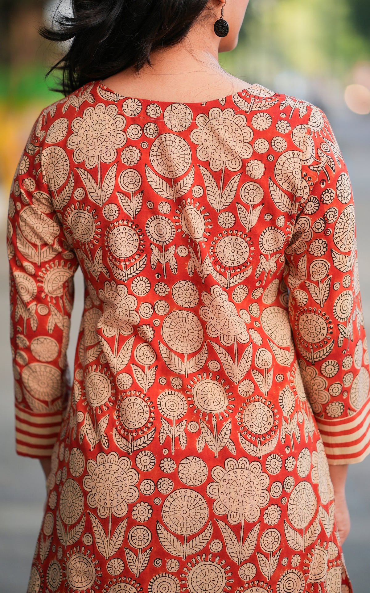 Indie Handblock Rust (Kurti+Pant)