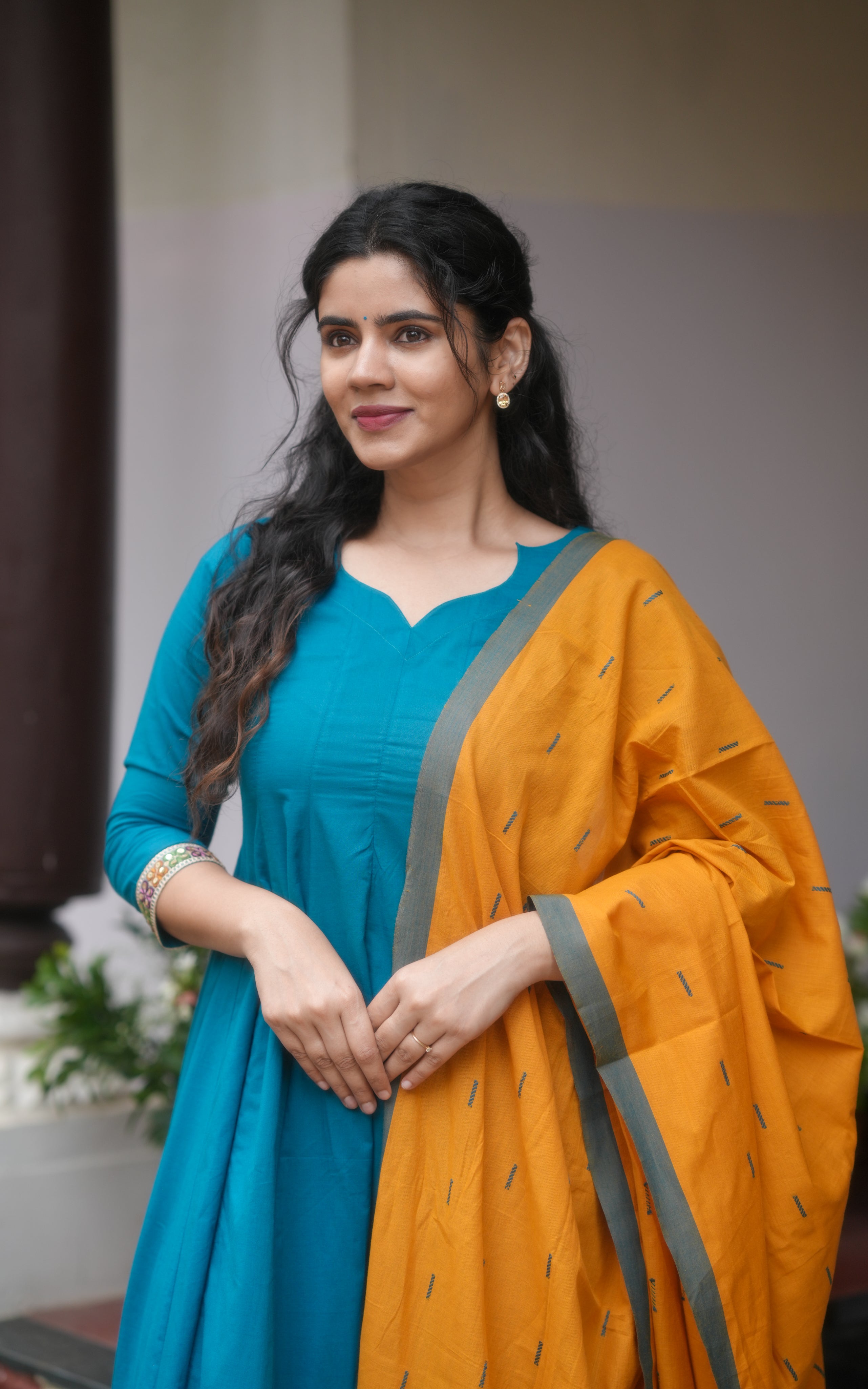 Designer Anarkali with dupatta