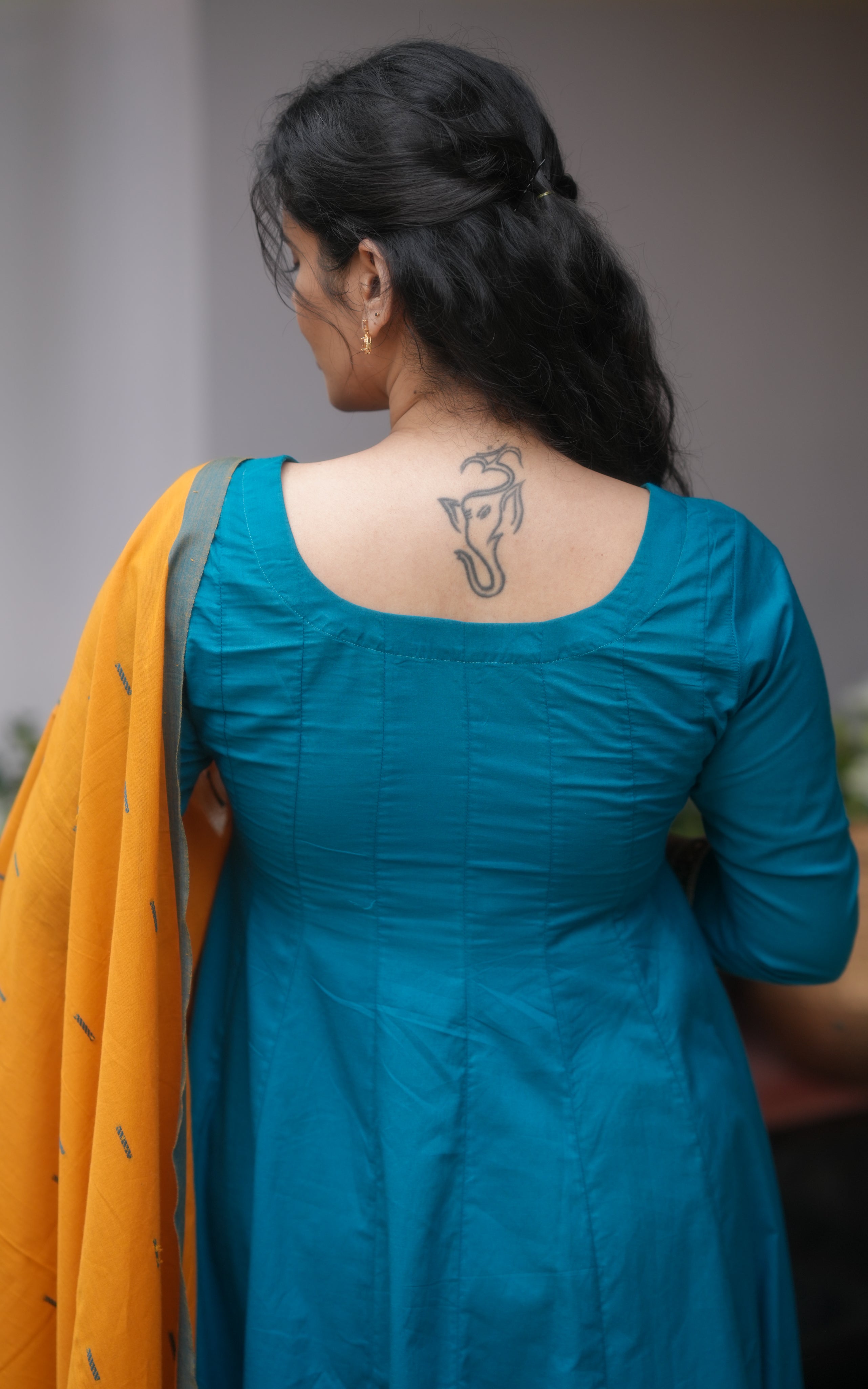 Silk Cotton Anarkali for festive season