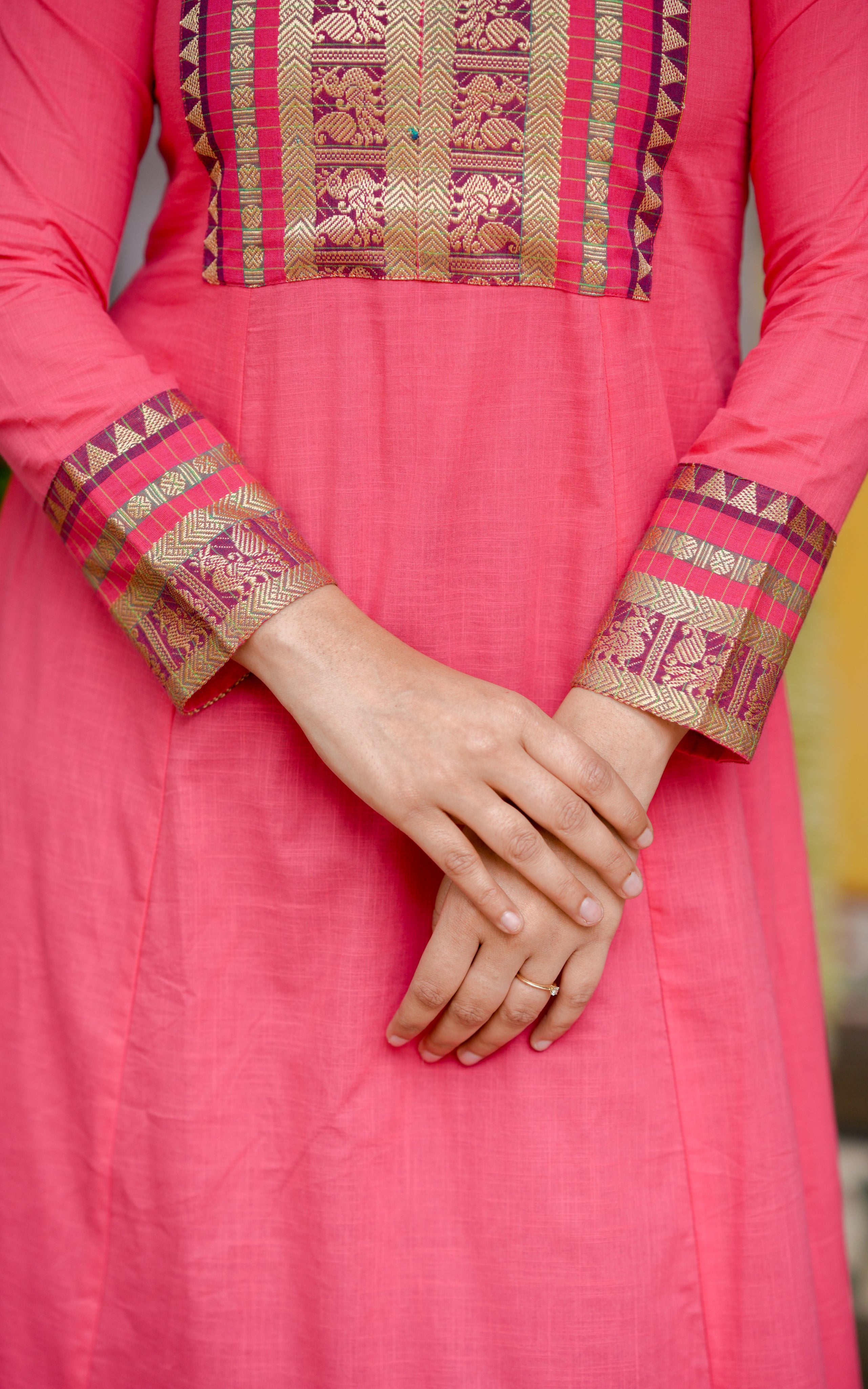 Ethnic Aline kurti with minimal design for women