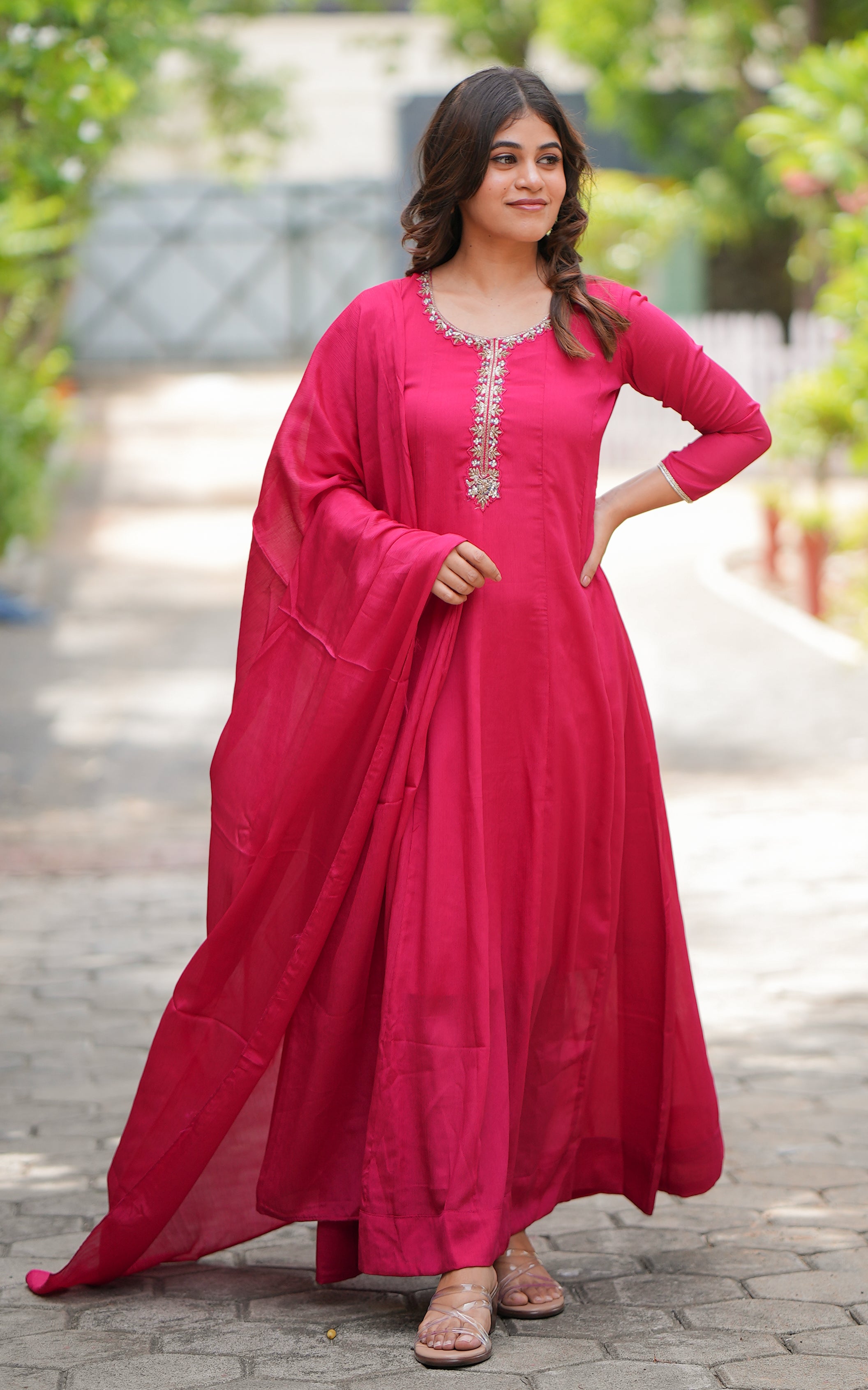 Floor-length kurti