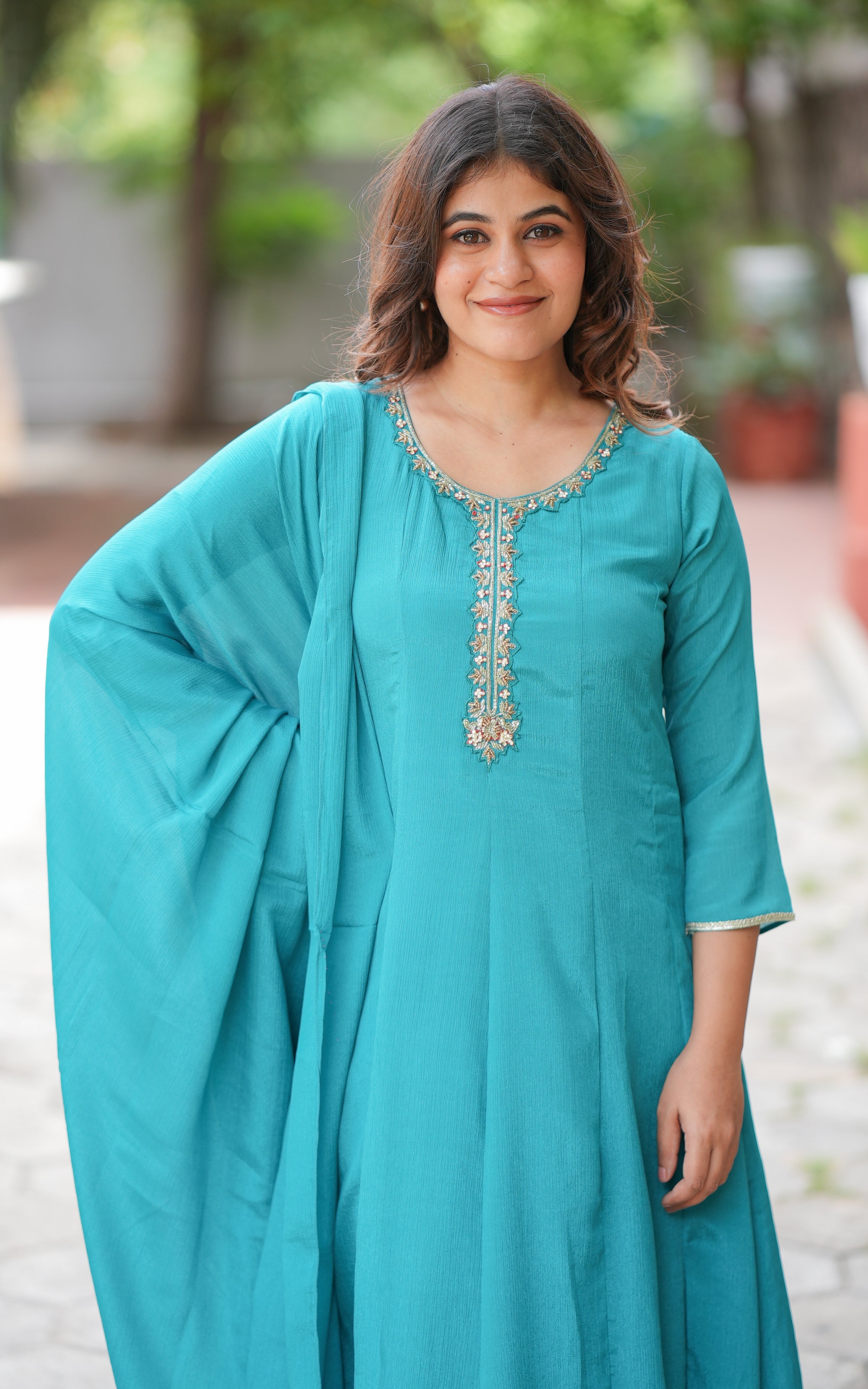 Long flared kurti