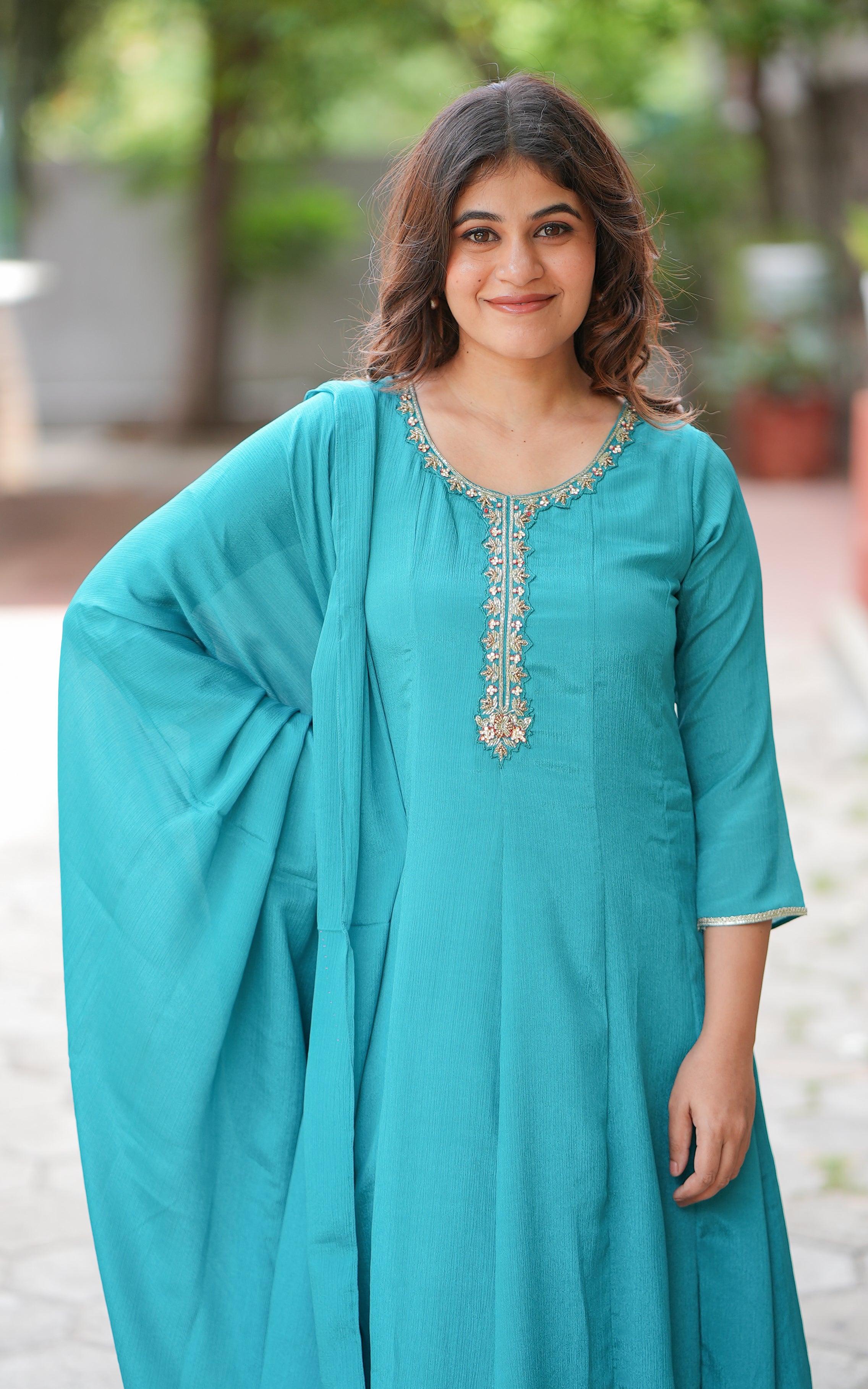 Long flared kurti