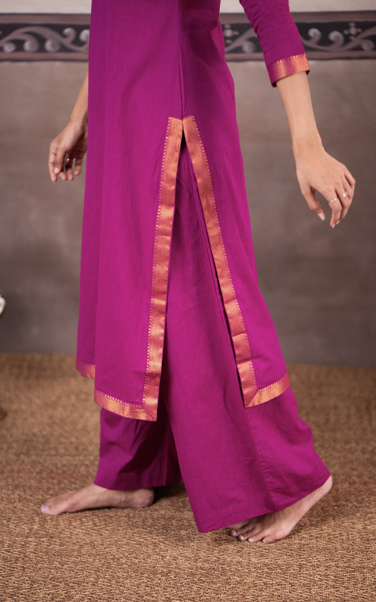 Vintage Set C (Kurti+Pant+Dupatta)