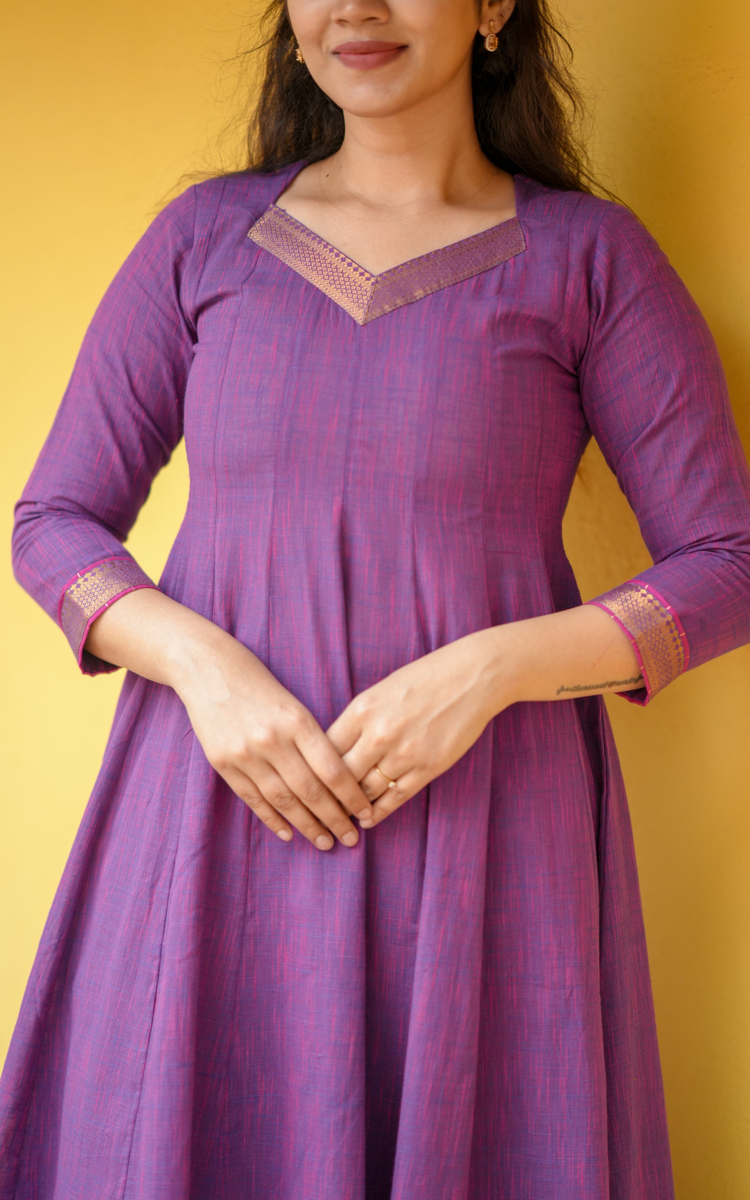 Dual shade Anarkali for women