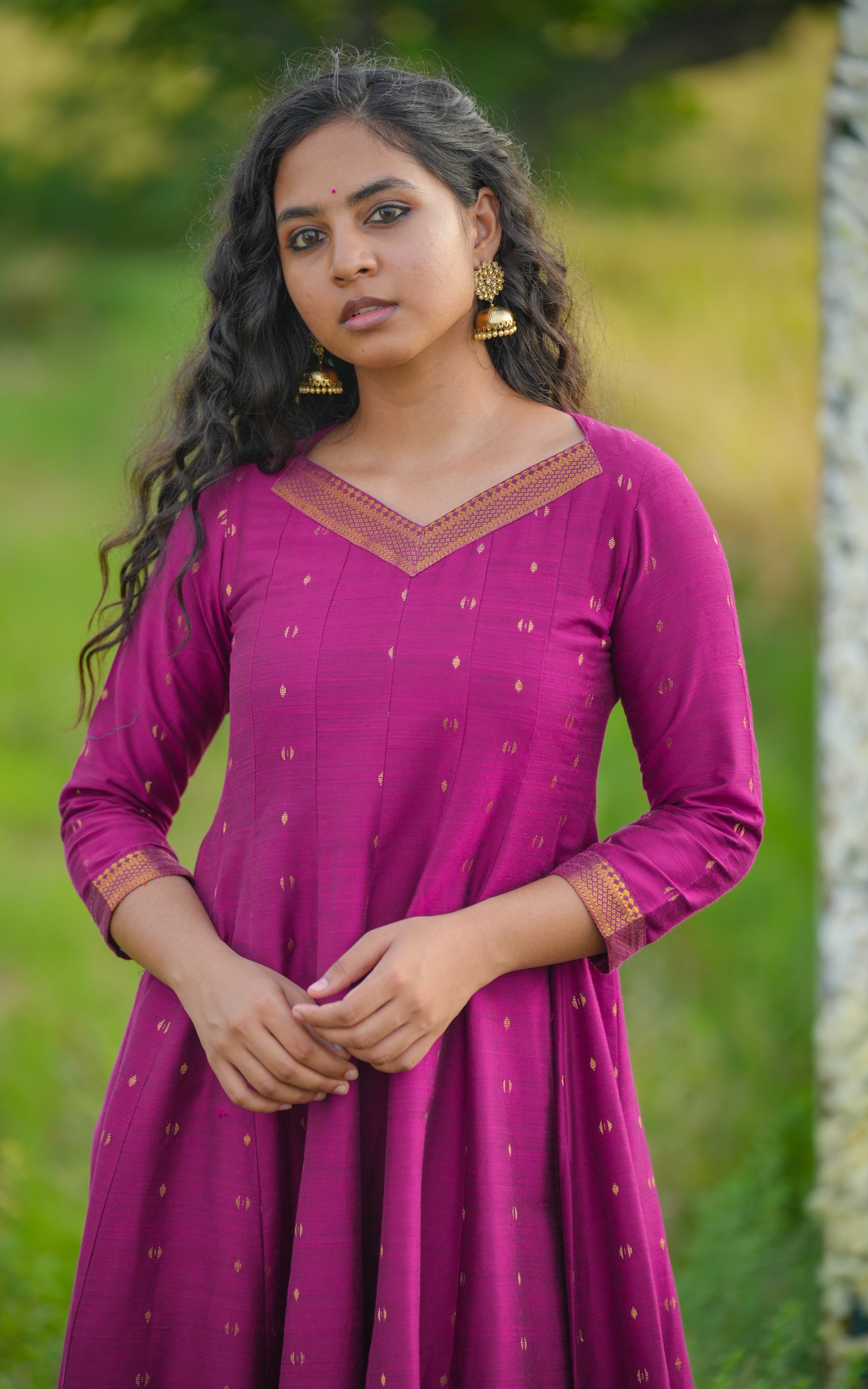 Silk Anarkali for festive season
