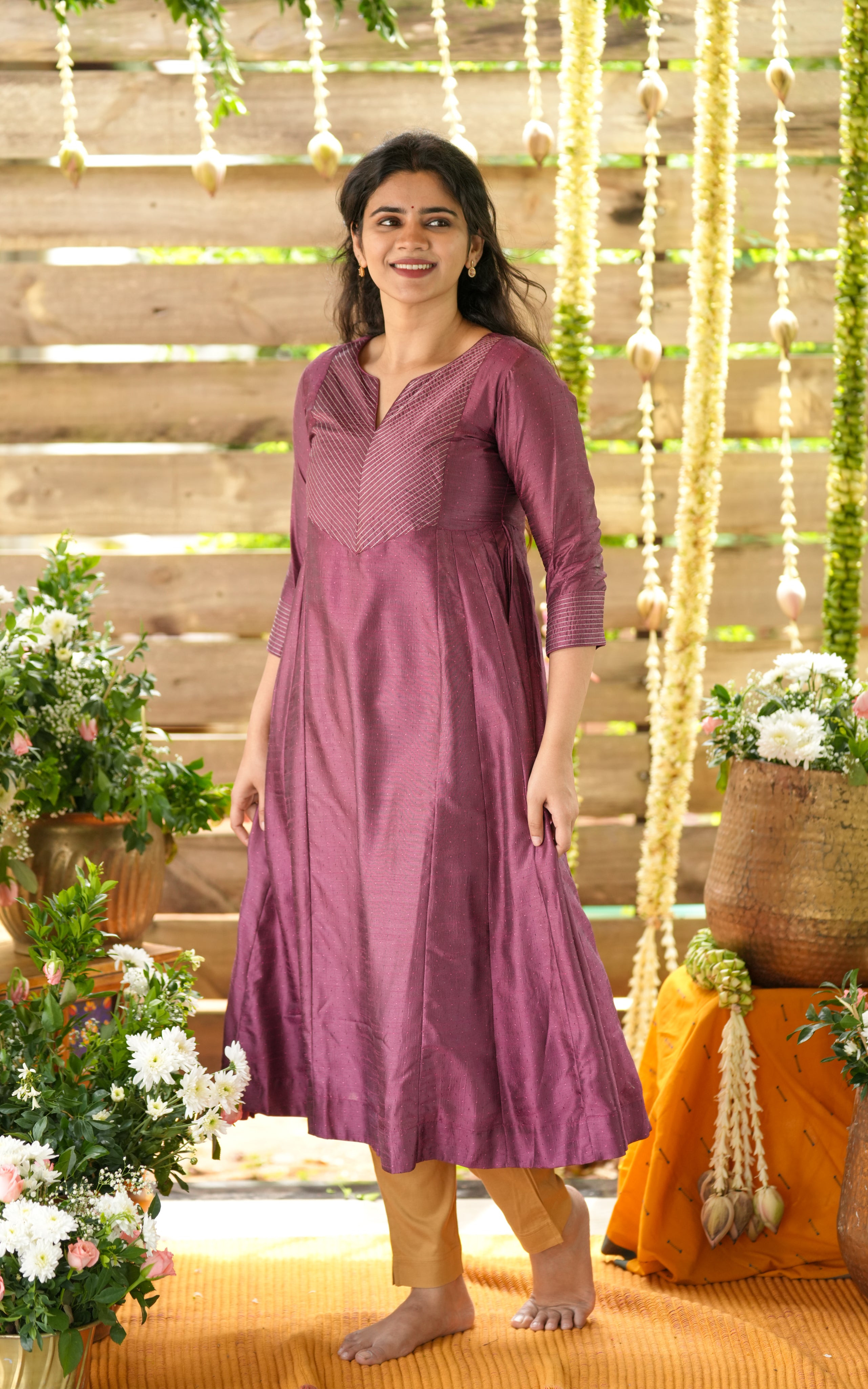 Silk Anarkali for festive season