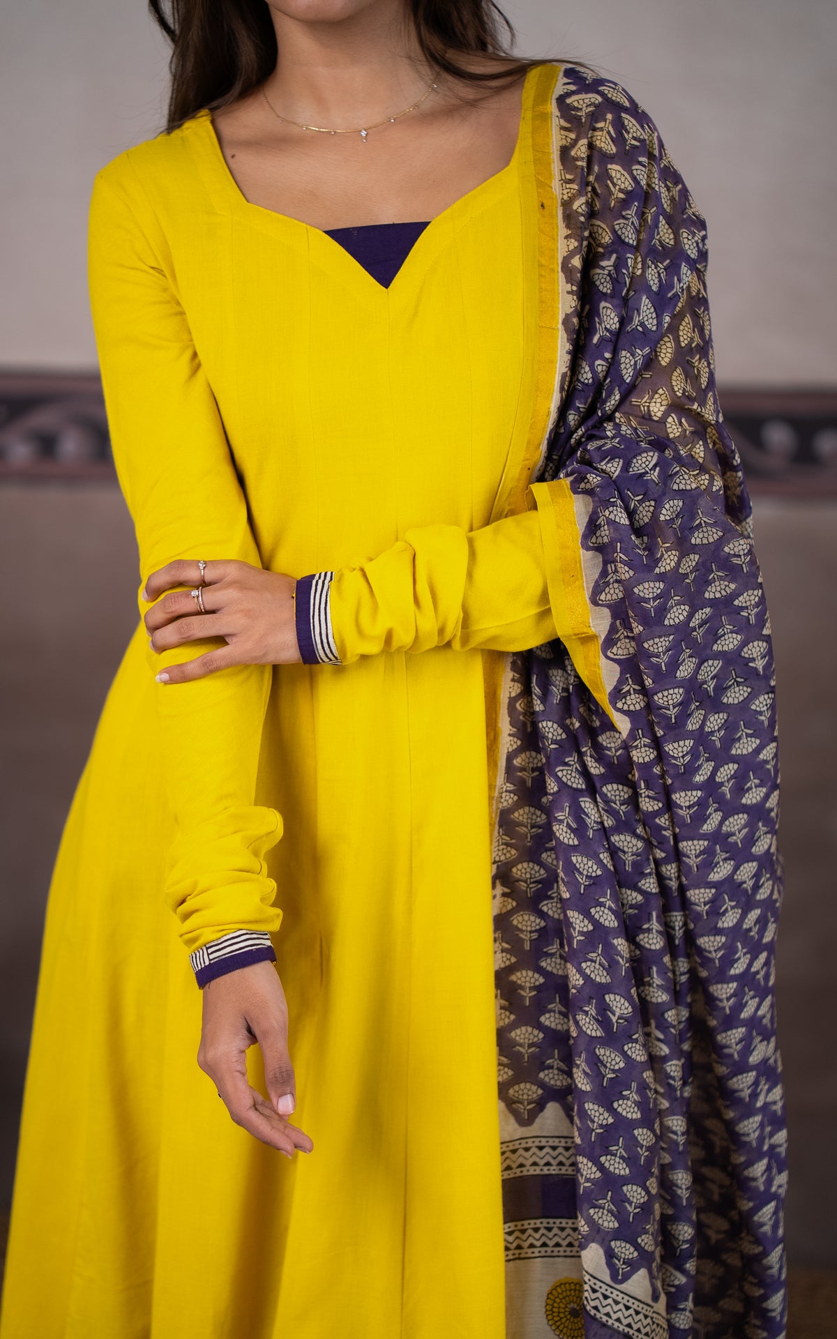 Manjal (Kurti+Dupatta)