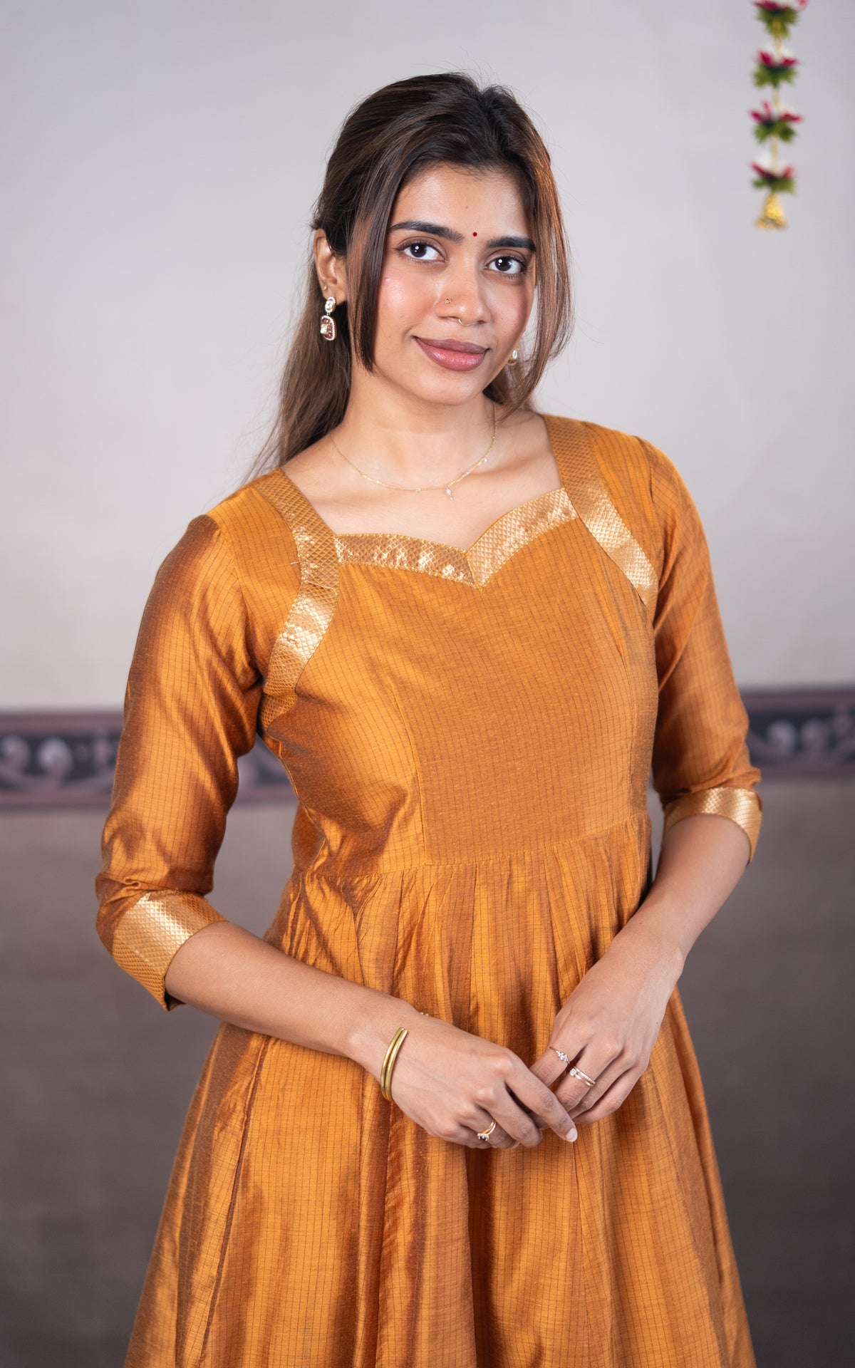 Geethanjali Mustard (Kurti+Dupatta)