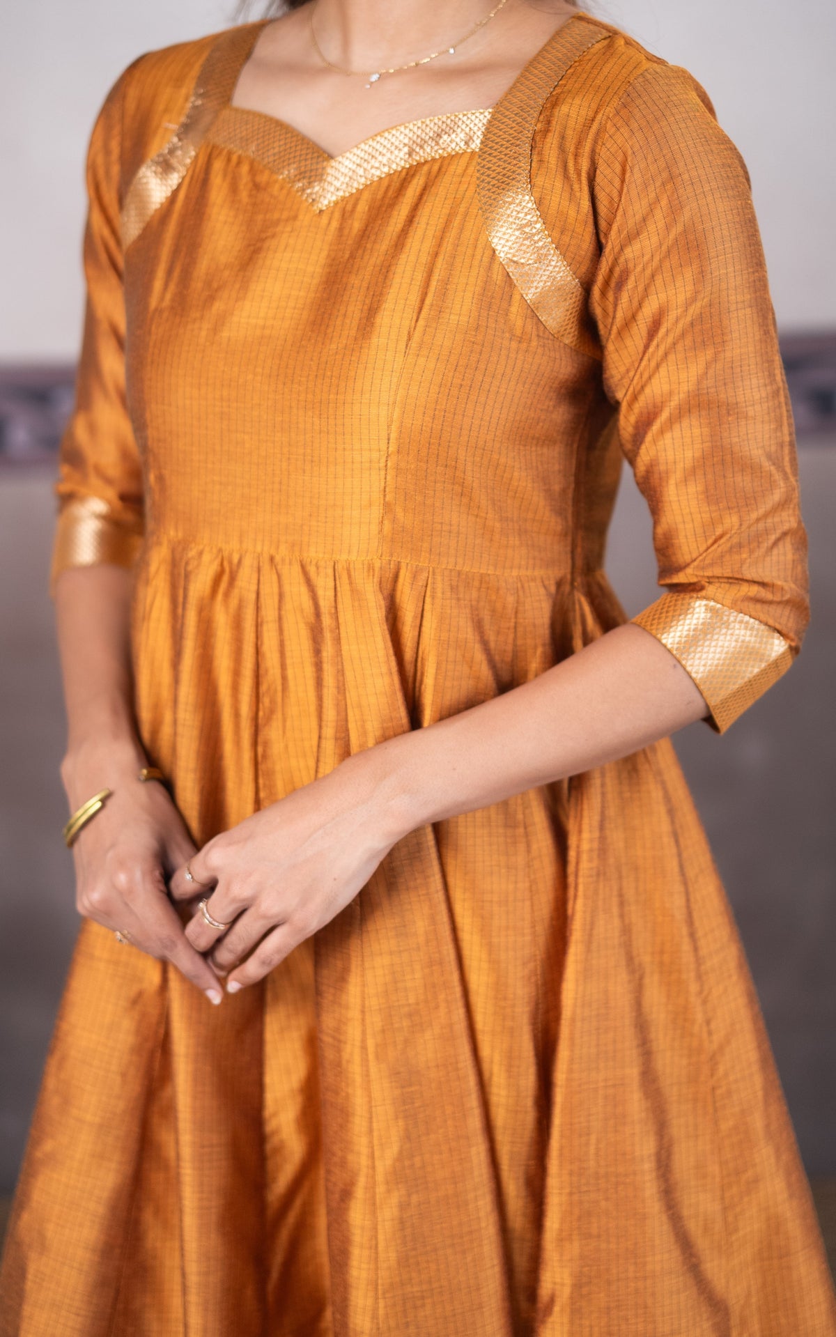 Geethanjali Mustard (Kurti+Dupatta)
