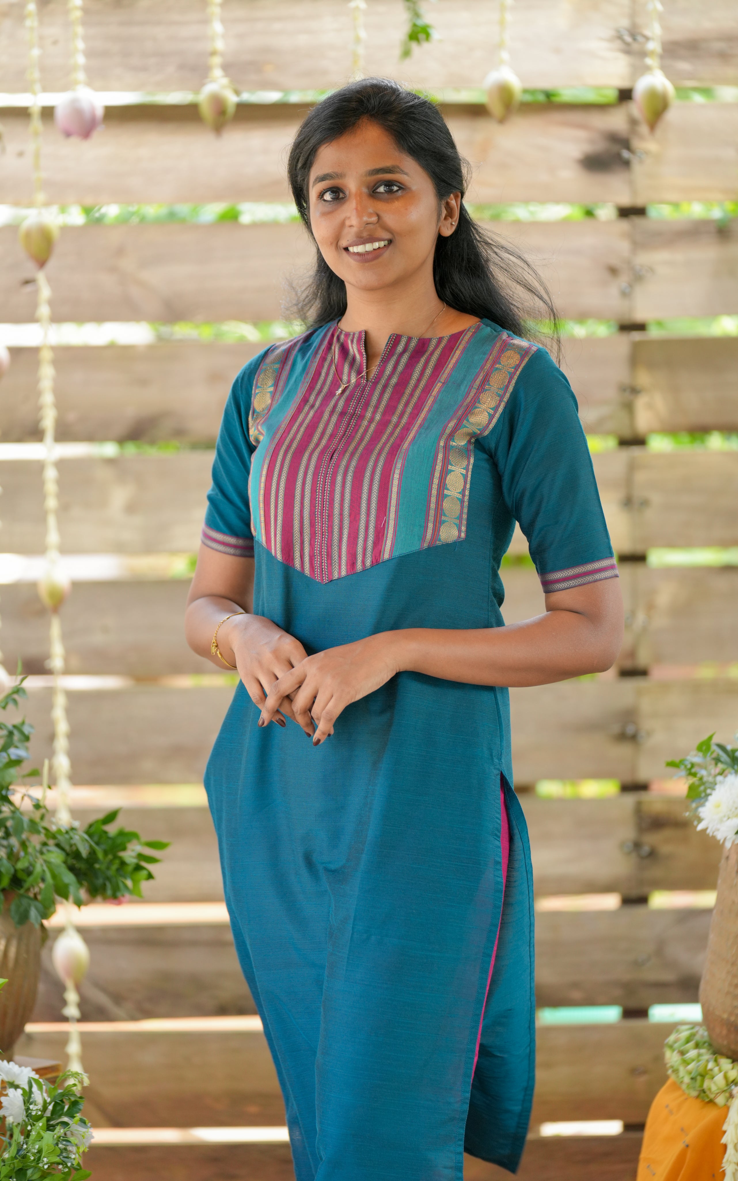 This outfit is a recreation of Nayanthara’s look from the movie Annapoorani
