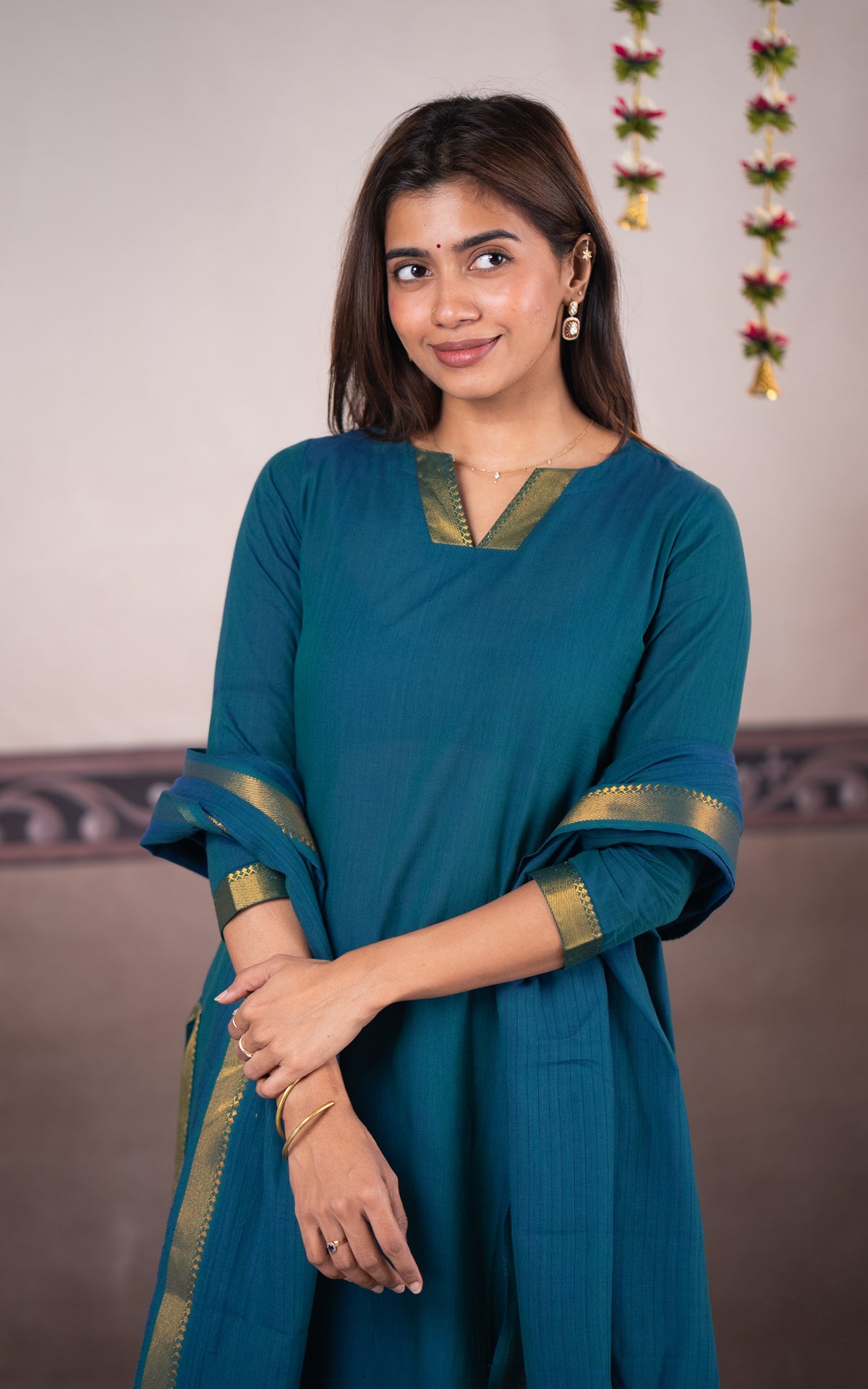 Vintage Set G (Kurti+Pant+Dupatta)
