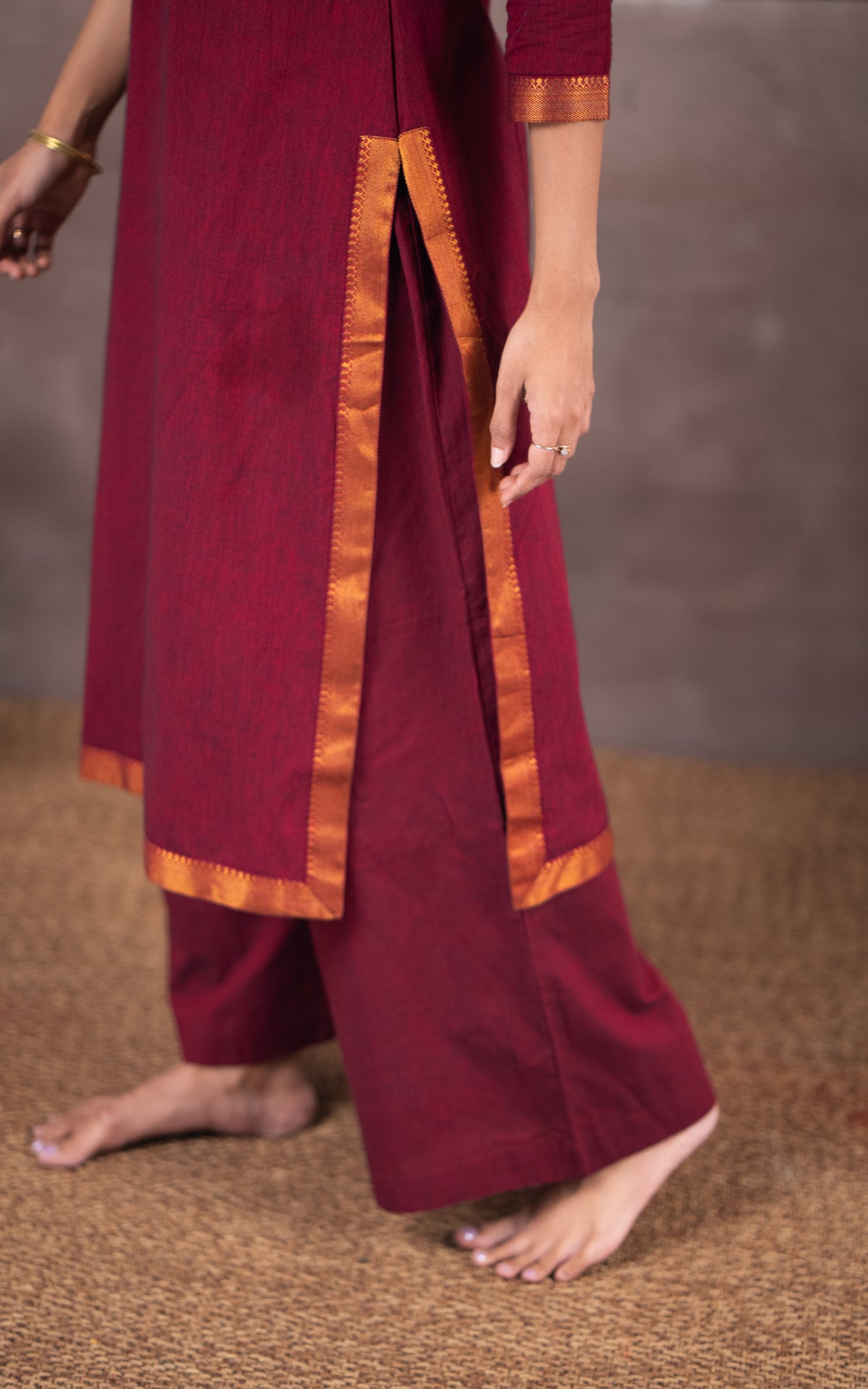 Vintage Set F (Kurti+Pant+Dupatta)