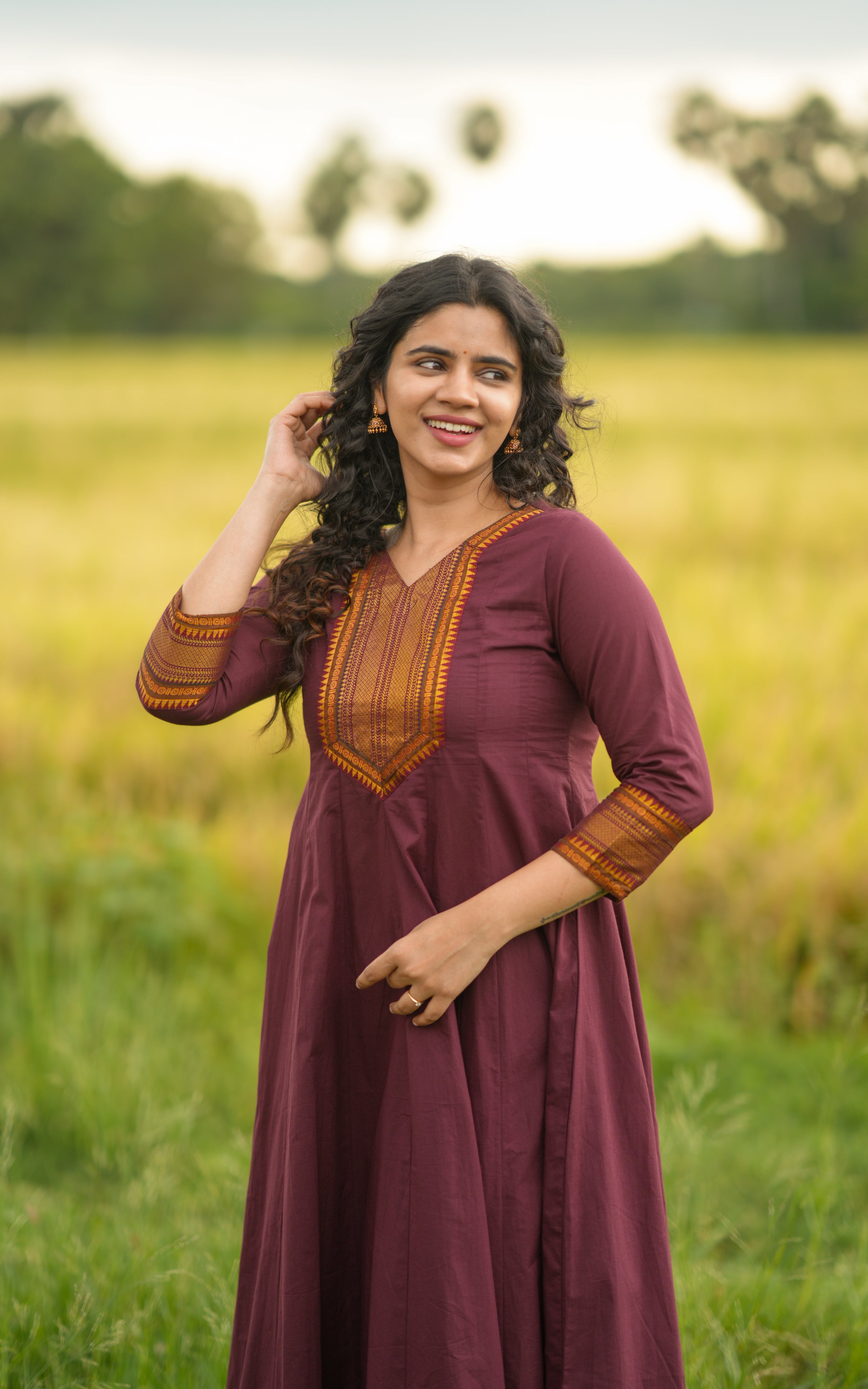 Festive wear Anarkali kurti for women