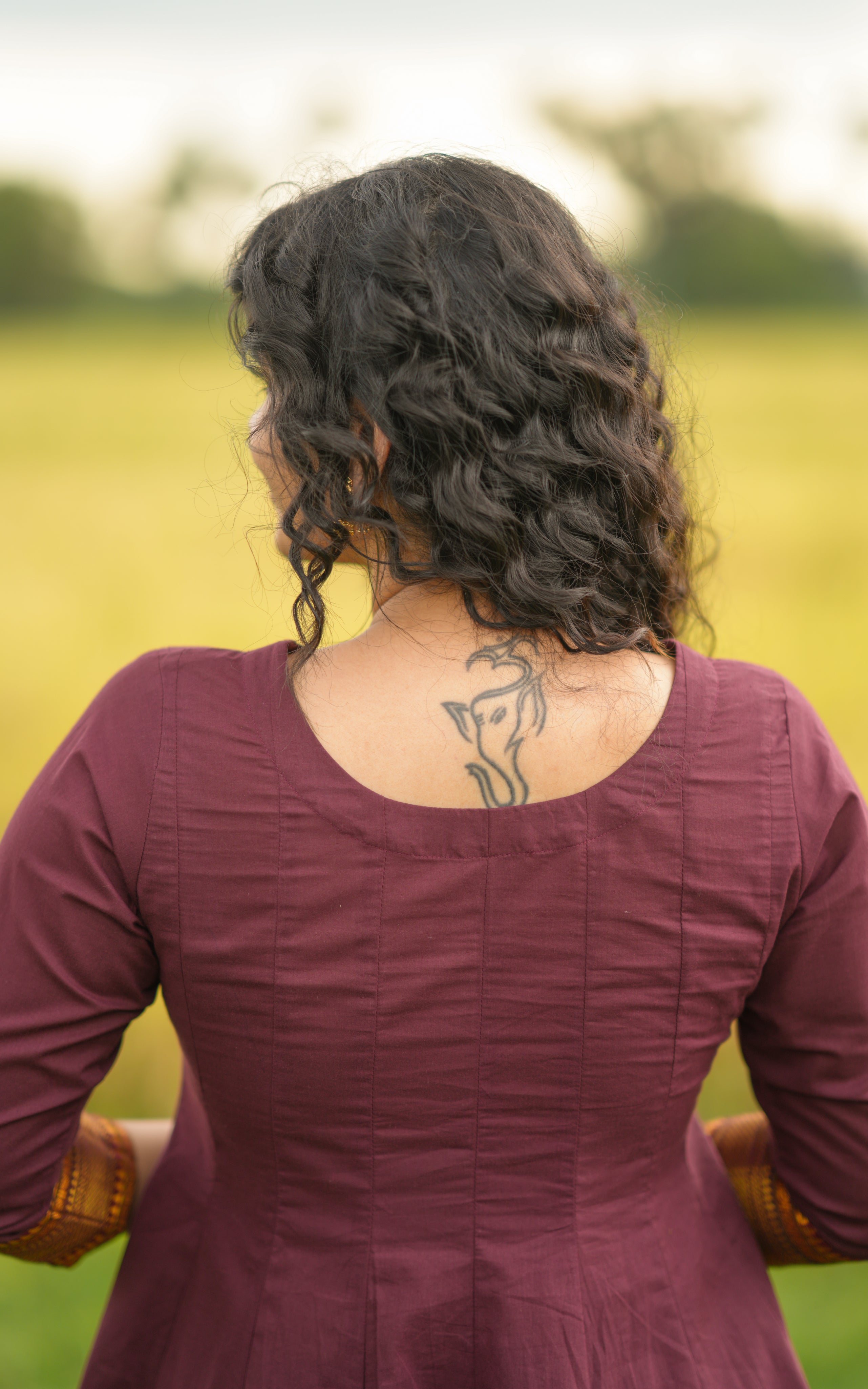 Cotton Anarkali kurti for women