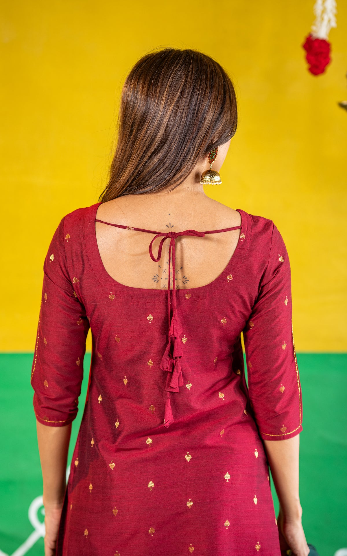 Vintage Motifs (Kurti+Dupatta)