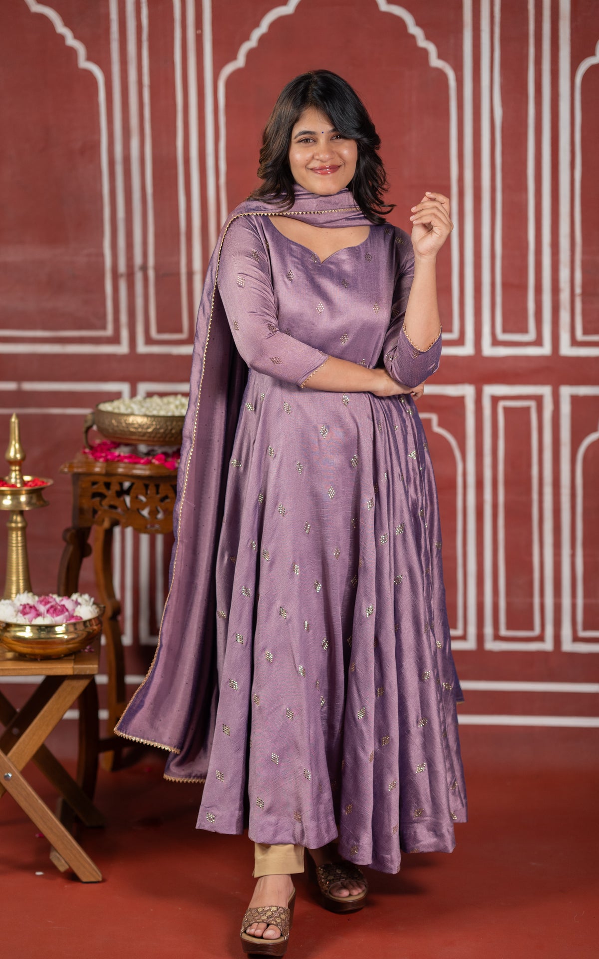 Vizha Pontharigai B (Kurti+Dupatta)