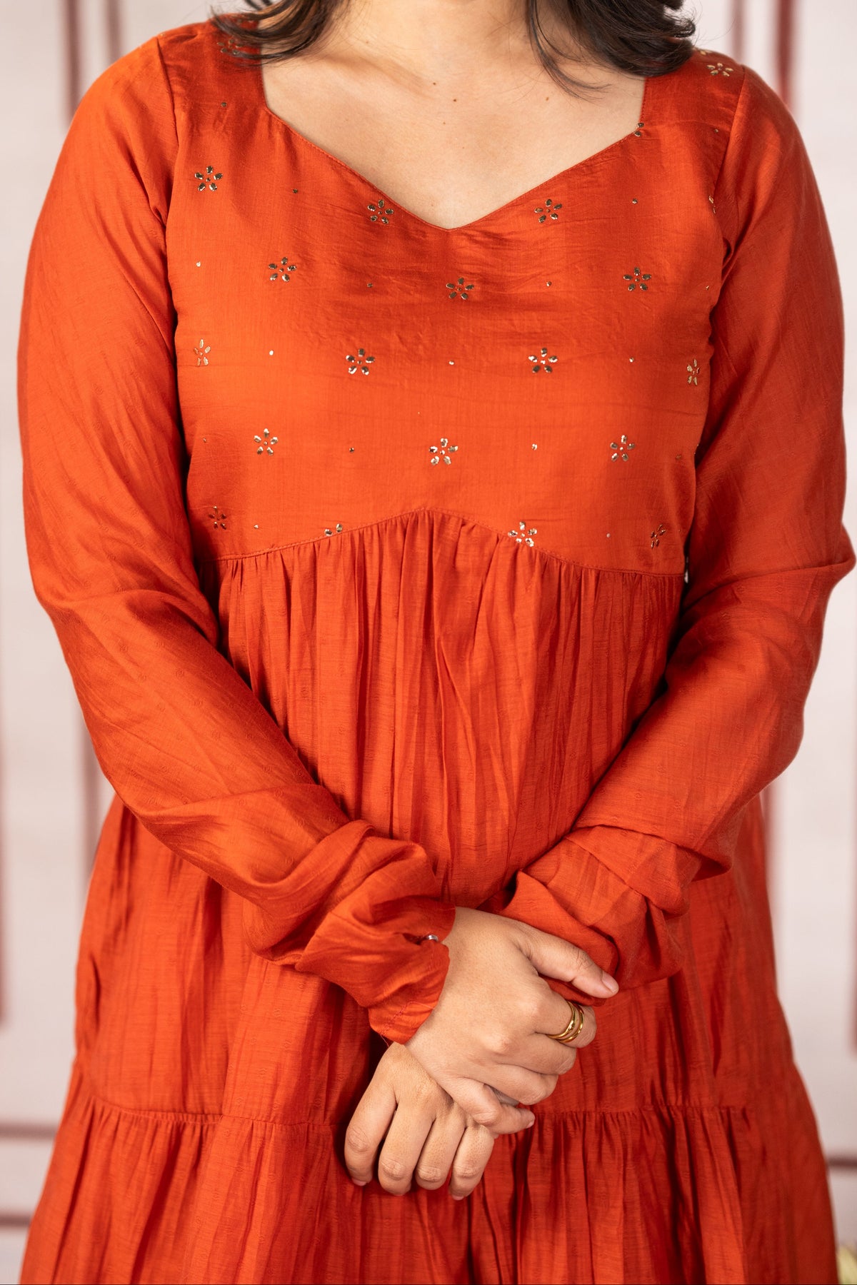 Mukaish work inspired B (Kurti+Dupatta)