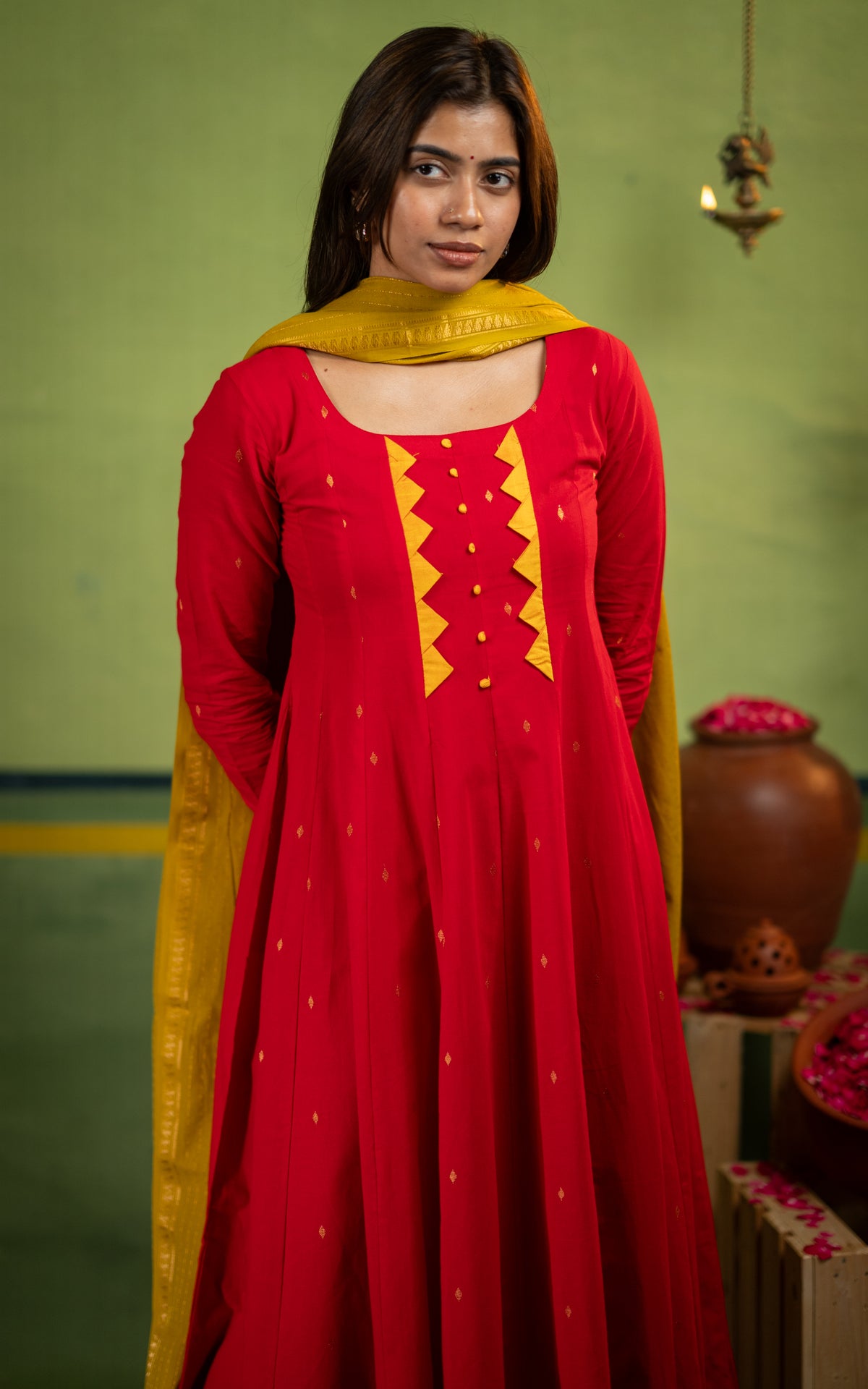 Vintage B (Kurti+Dupatta)