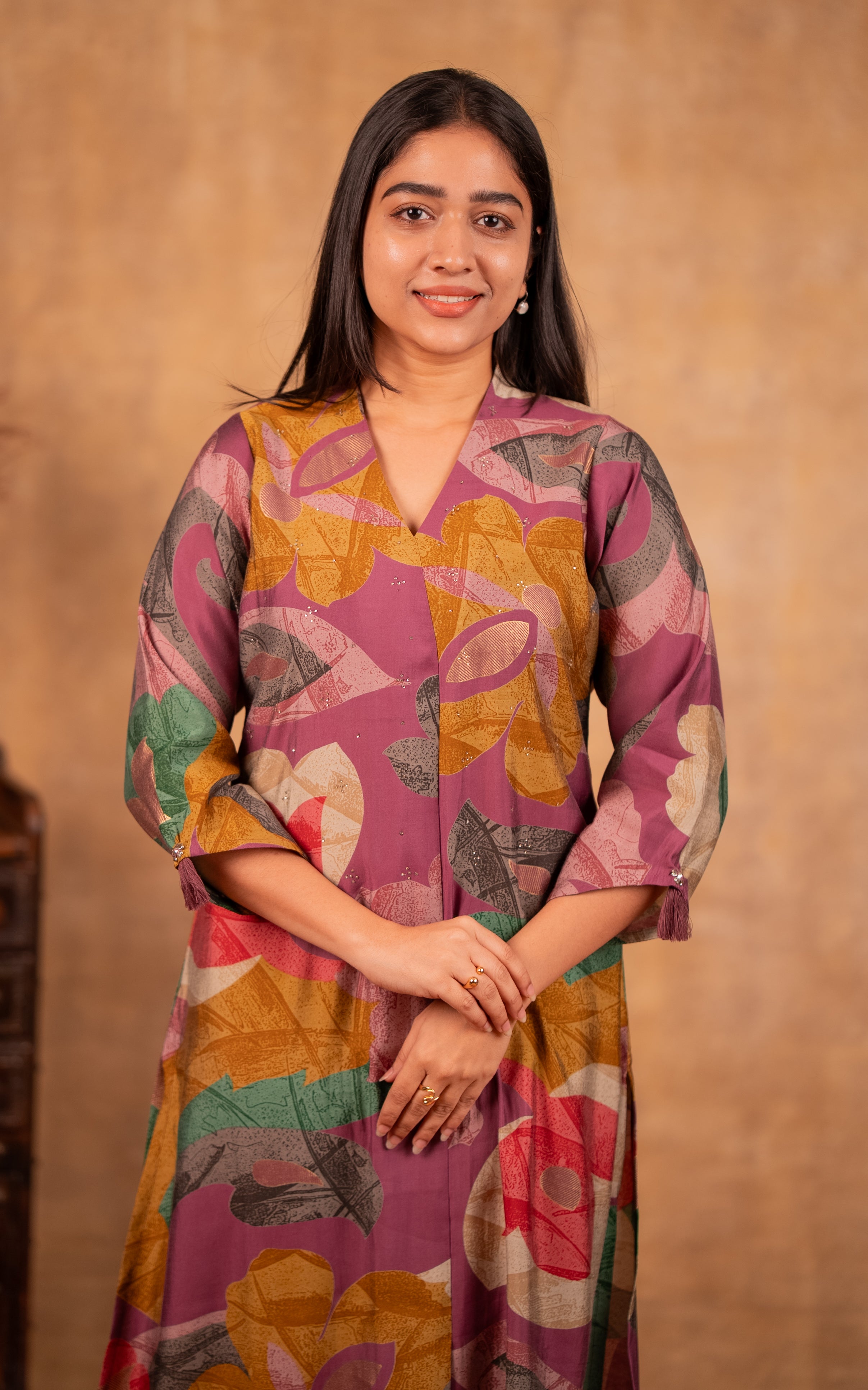 Instore – Multi Color Judy Kurti for Women – Art Silk – Indian Ethnic Wear